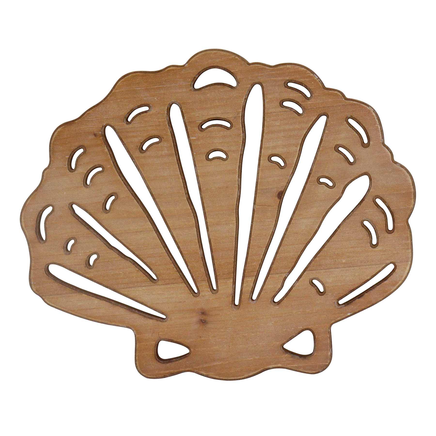 Ty Pennington Wooden Seashell Wall Decor, 9.8"