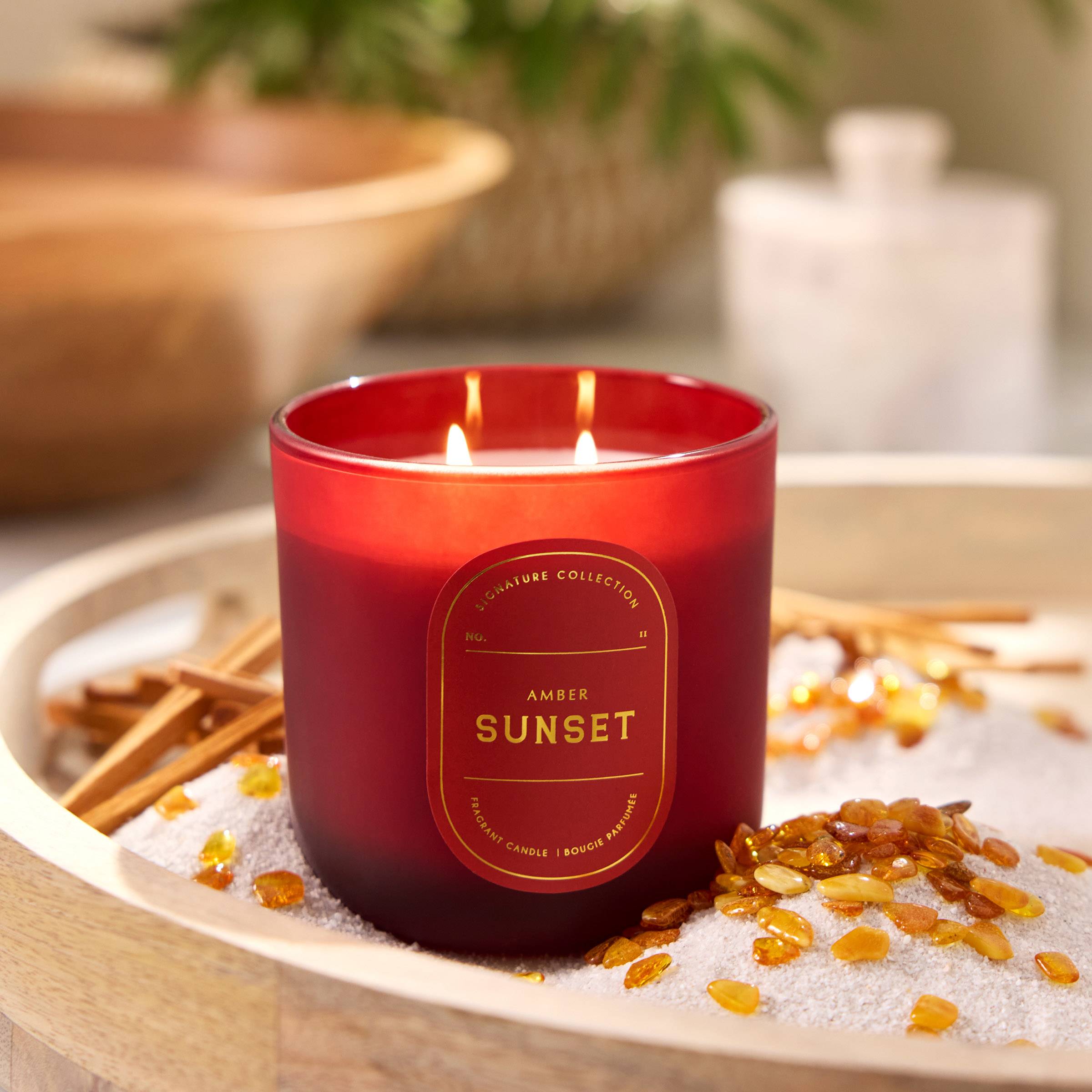 Amber Sunset Scented Jar Candle, 12.5oz