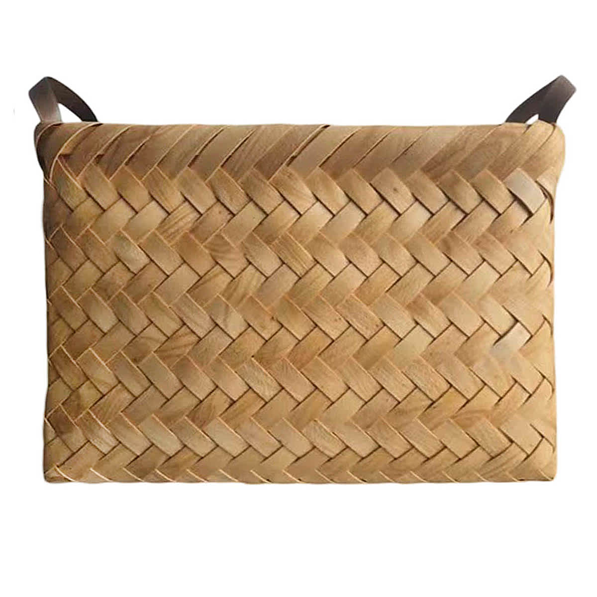 Light Chipwood Rectangle Storage Basket, Large