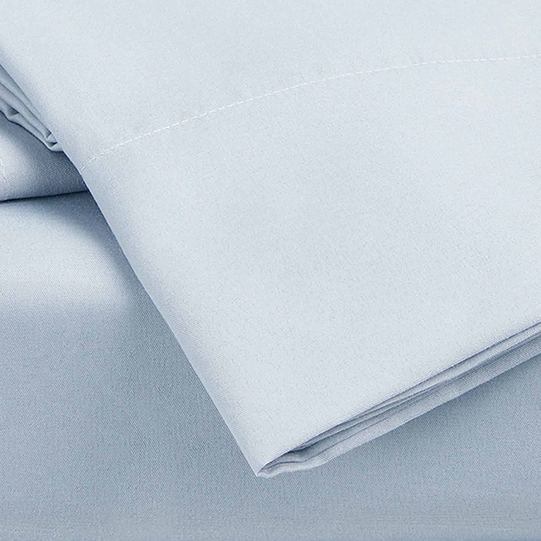 4-Piece Light Blue Cooling Microfiber Sheet Set, Queen