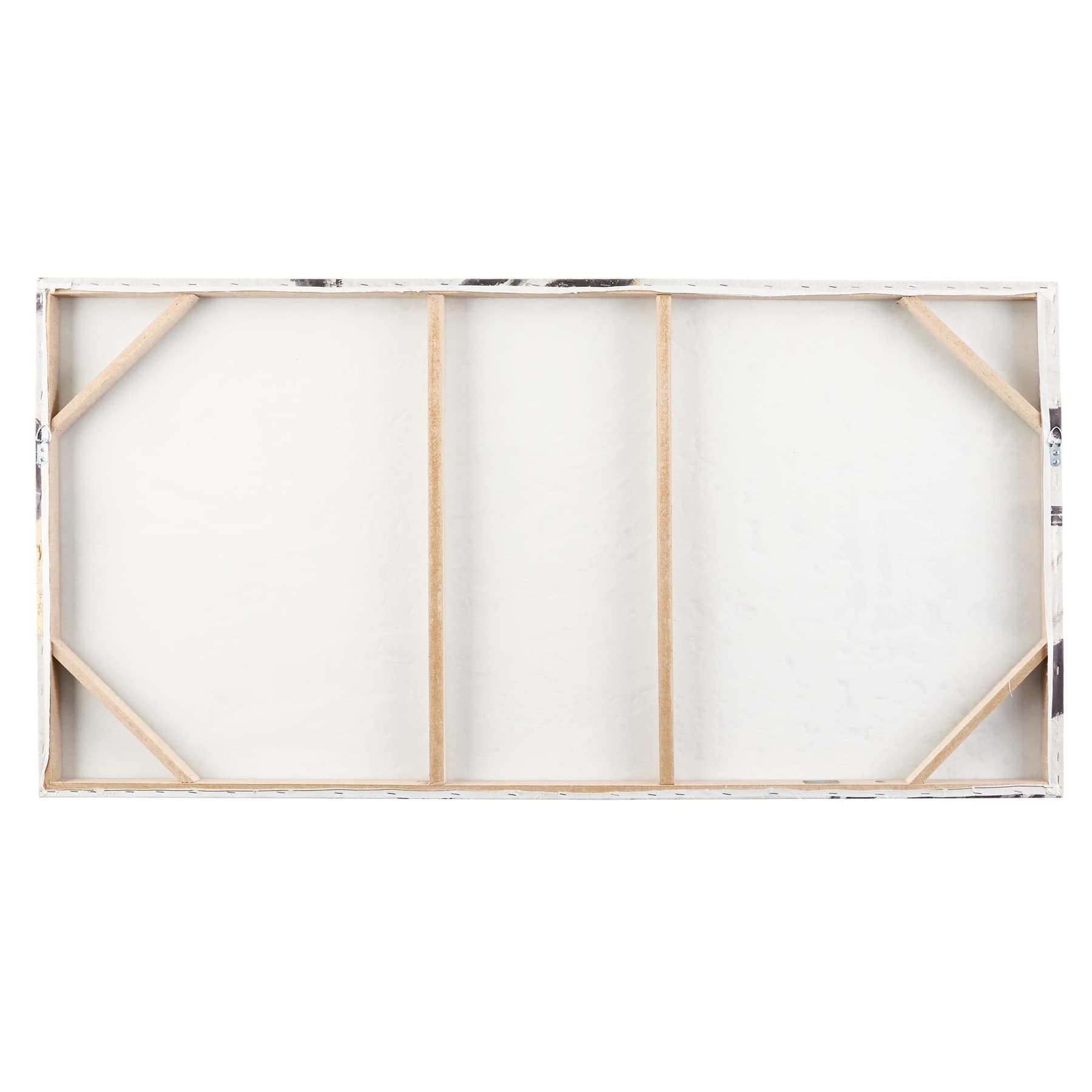 Crosby St. Blue & Gold Abstract Canvas Wall Art, 50x25