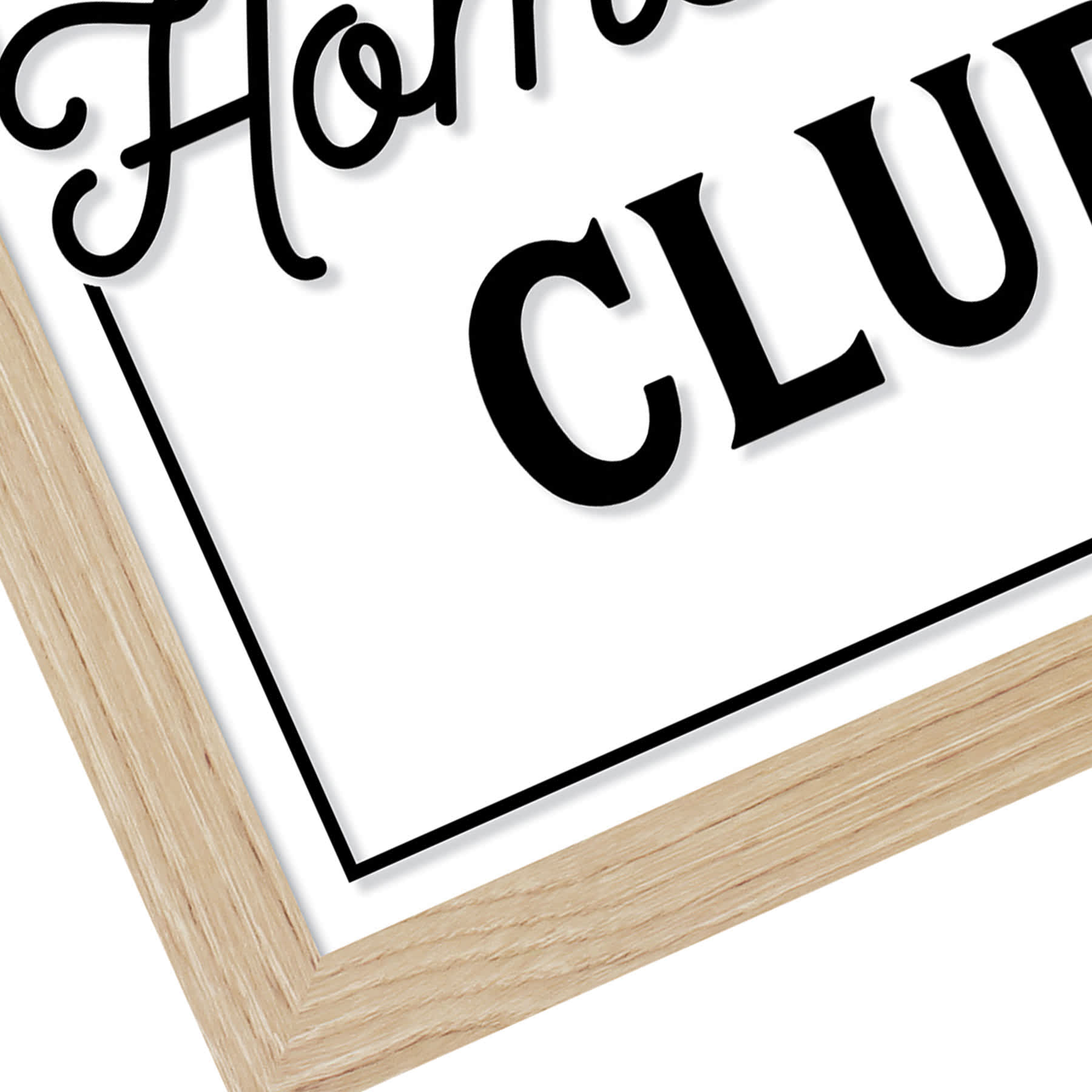 The Homebody Club Framed Table Art, 6"