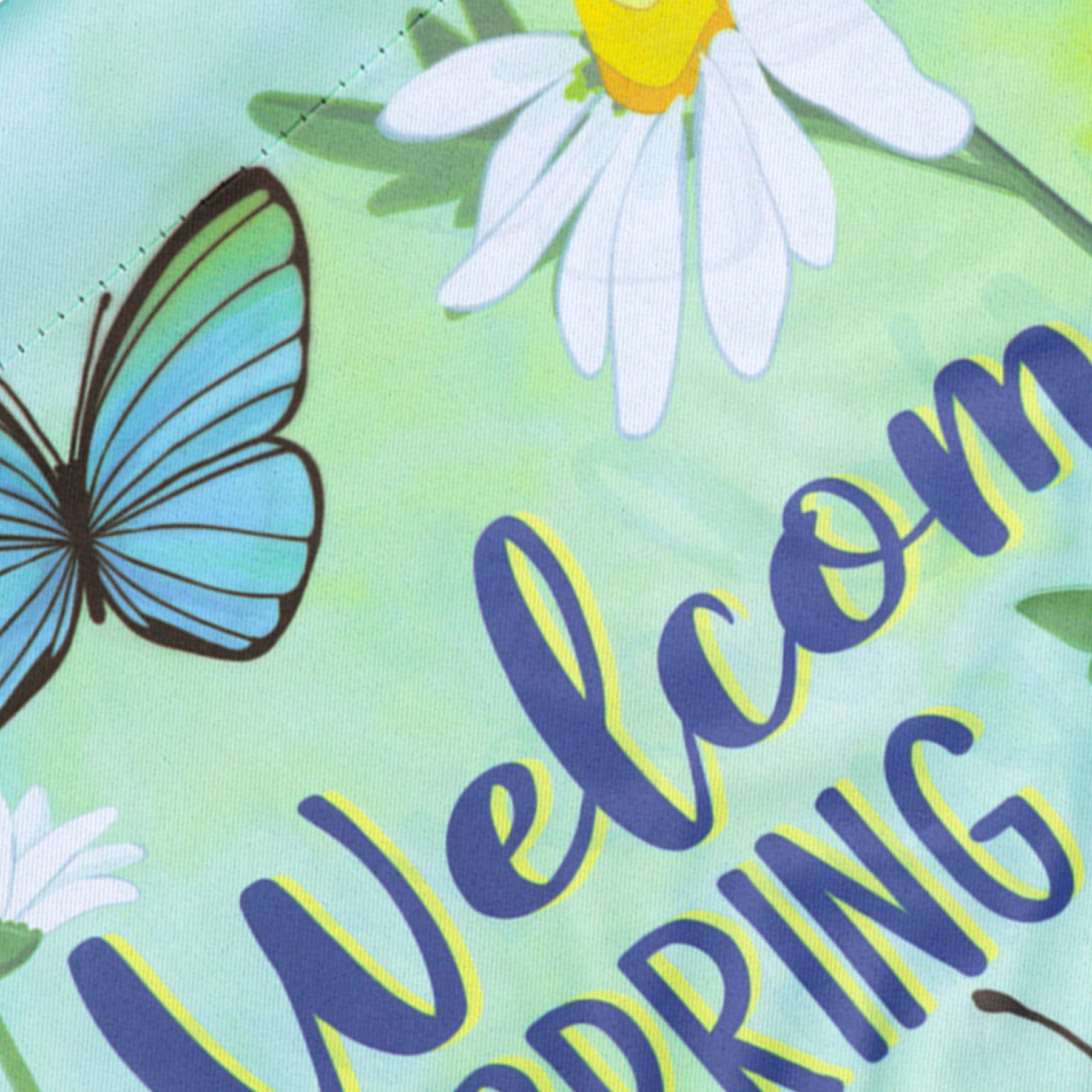 Welcome Butterfly Garden Flag, 18"