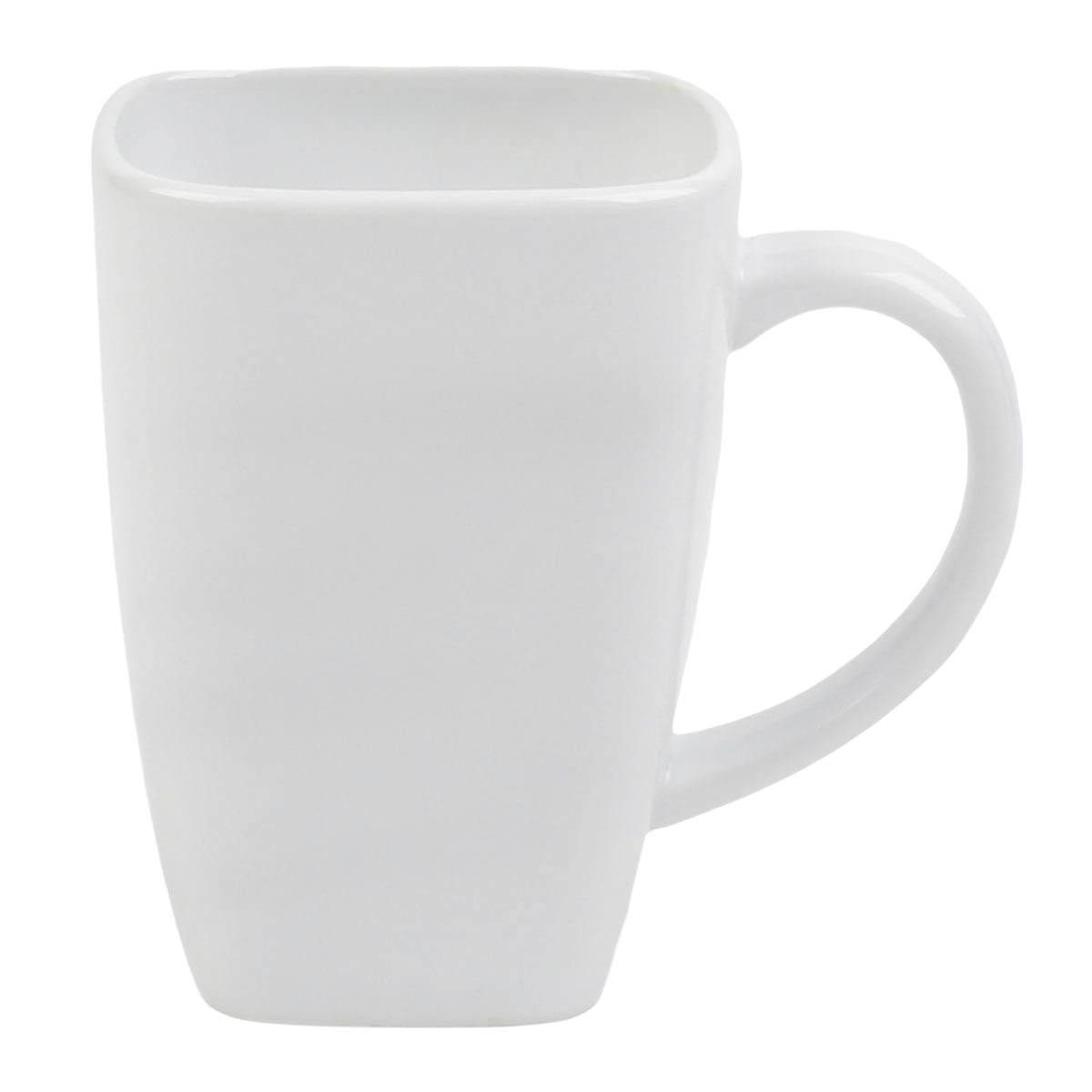 White Porcelain Mug, 14oz