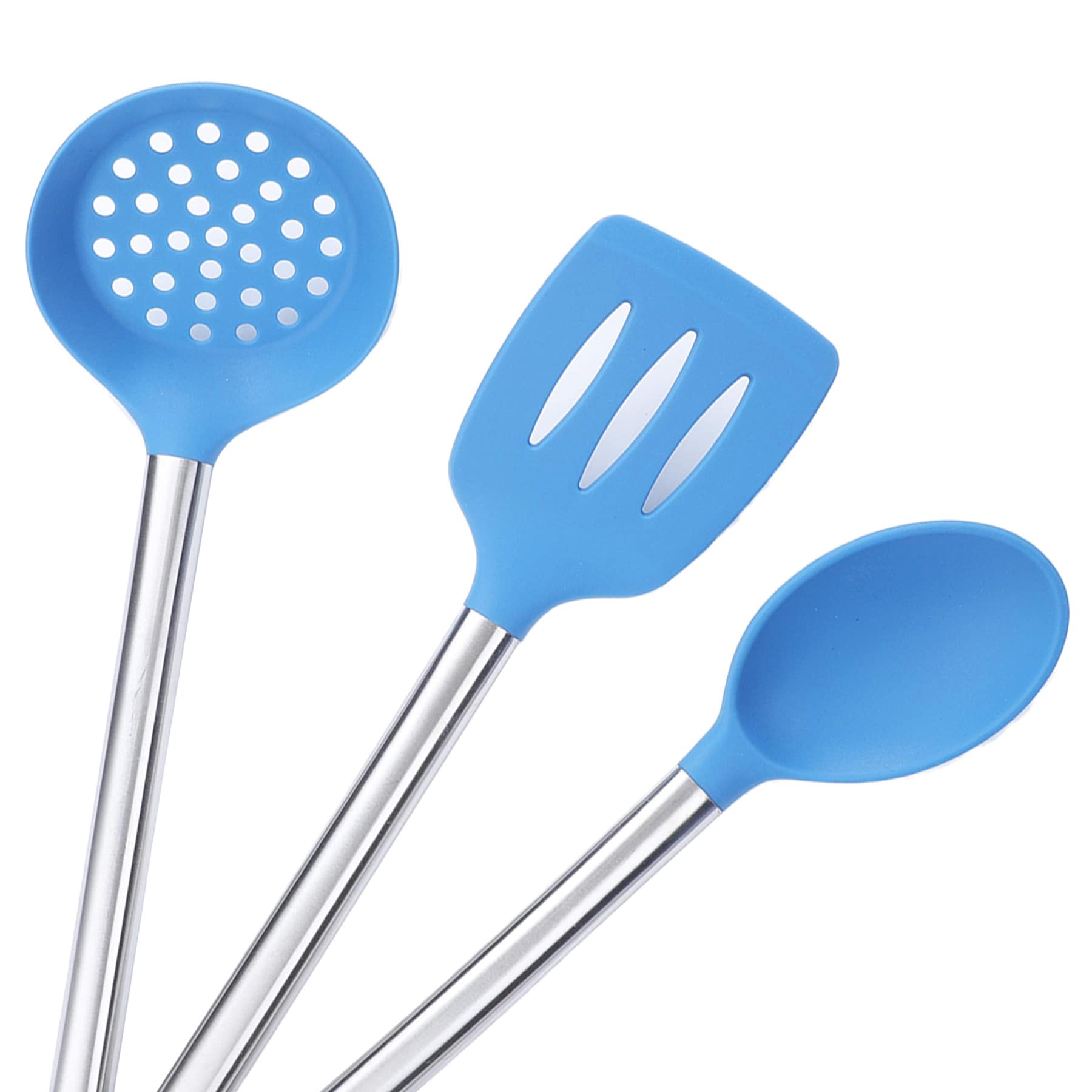 5-Piece Silicone Kitchen Tool Set, Blue