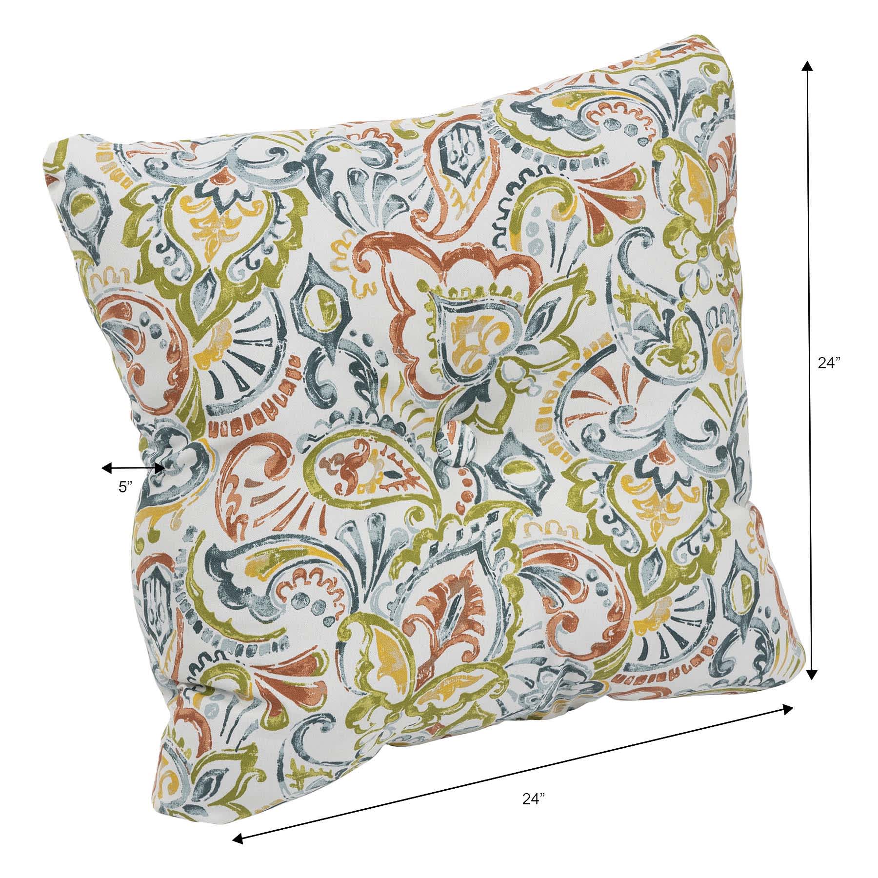 Malitta Billard Outdoor Tufted Back Cushion