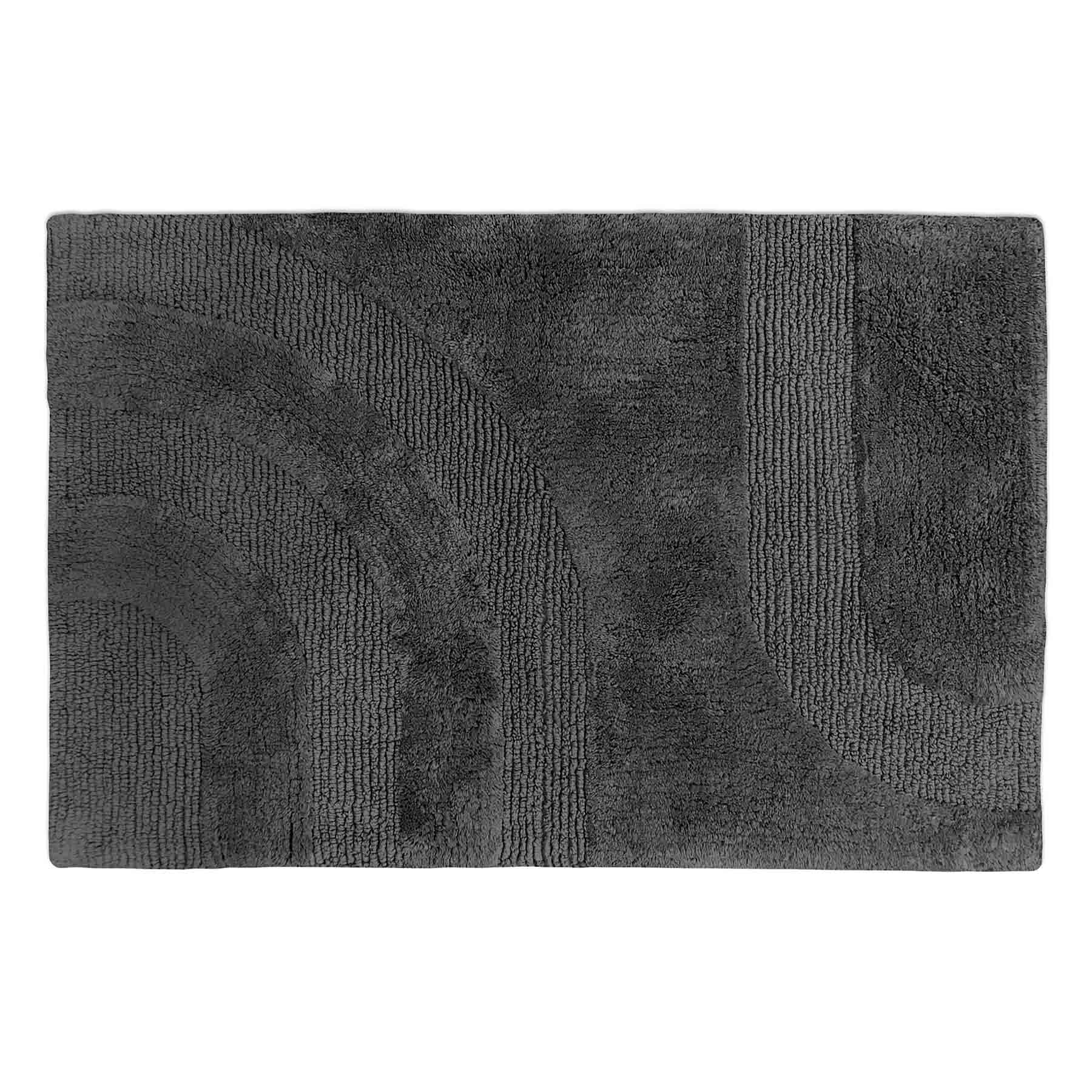 Summit Charcoal Tufted Bath Rug, 20x30