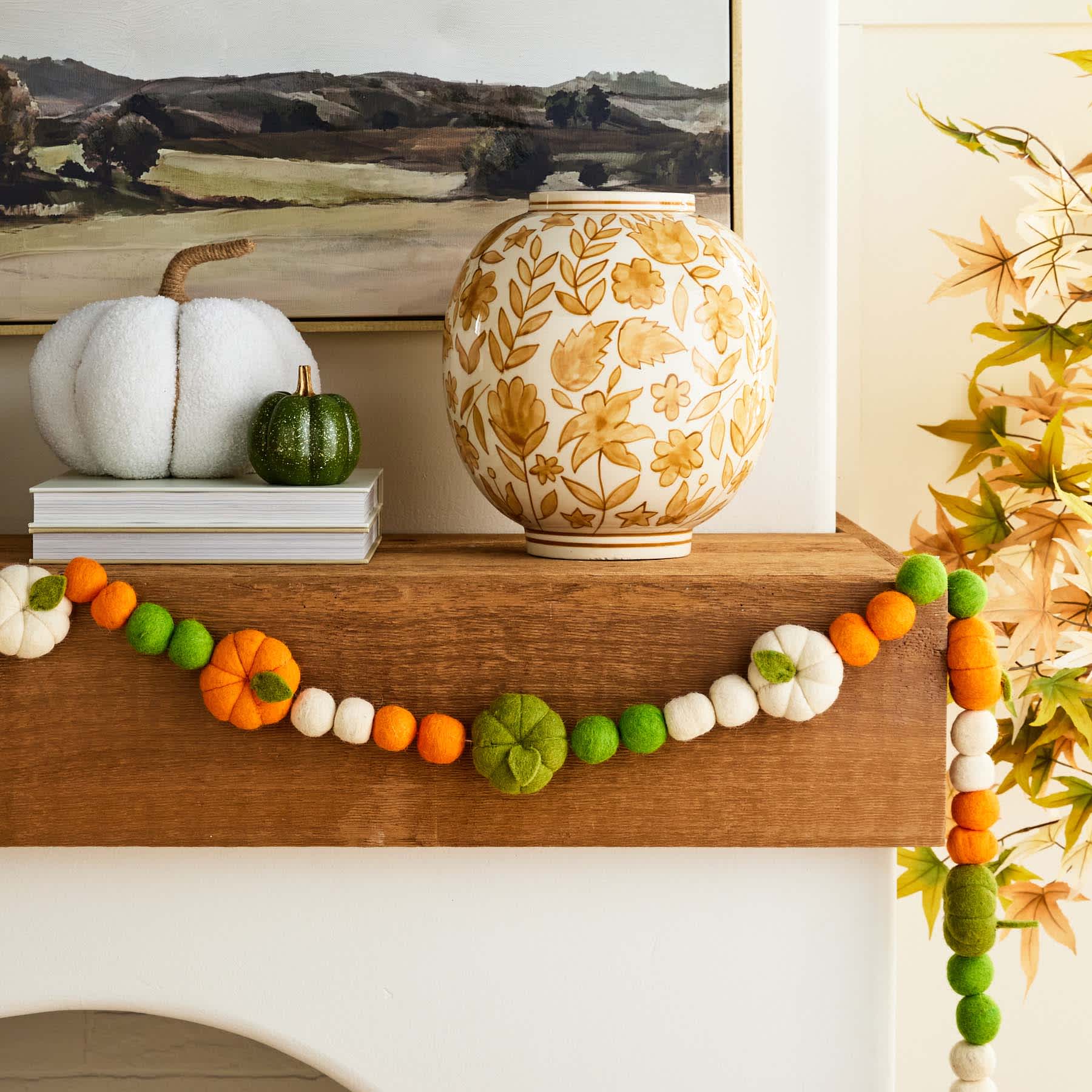 9-Count Pumpkin Garland, 72"