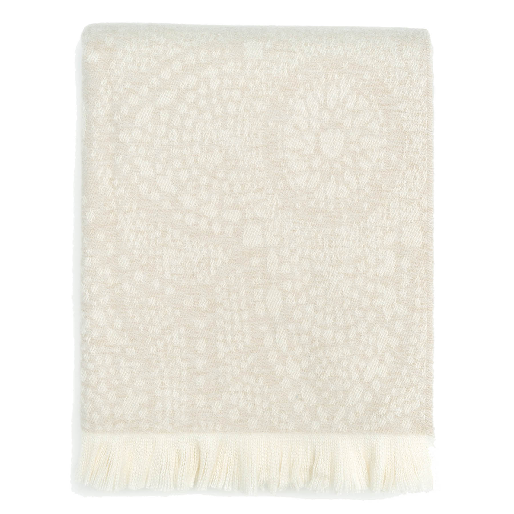 Found & Fable Neutral Arabesque Woven Throw Blanket, 50x60