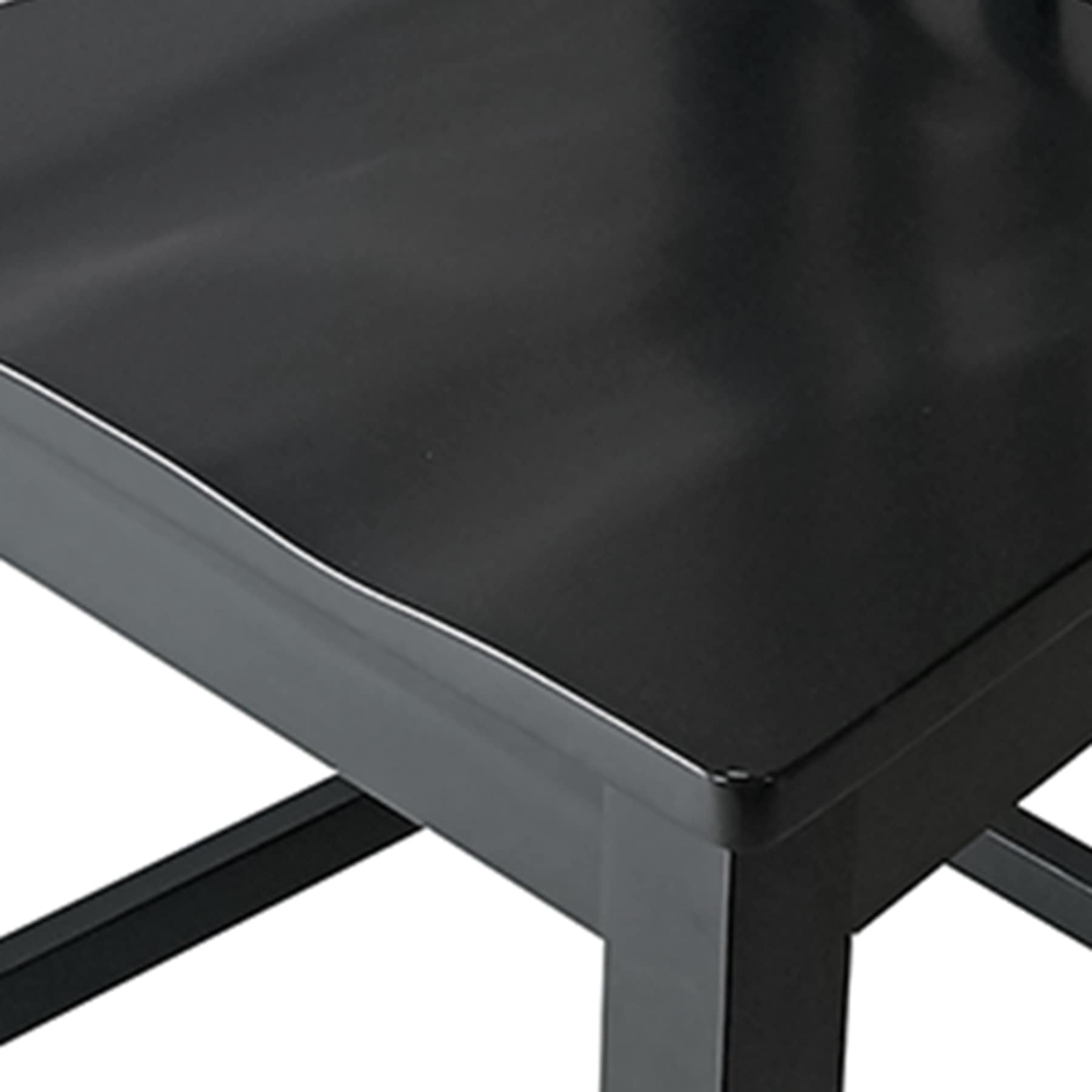 Azalea Wooden Counter Stool, Black
