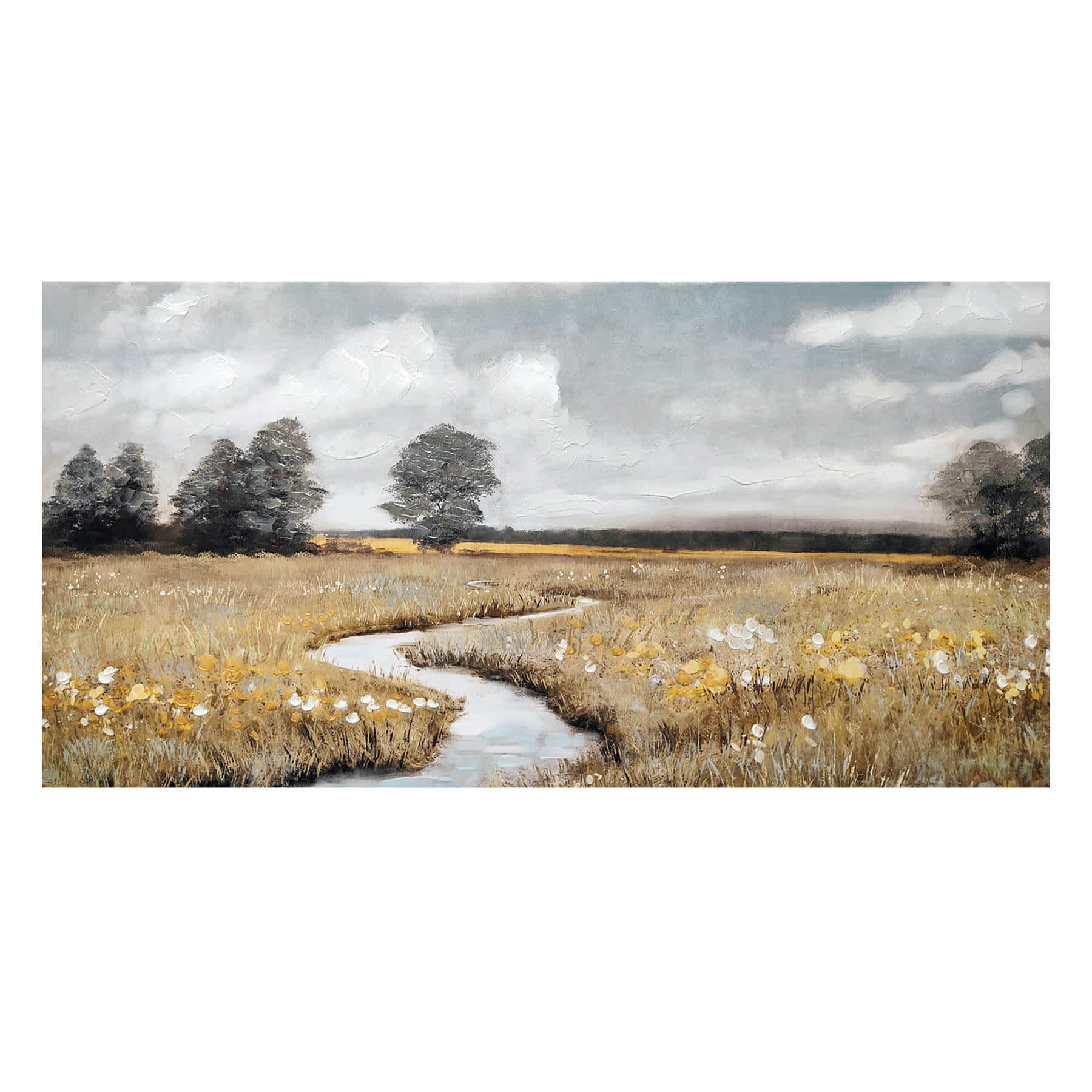 Honeybloom Melody Fields Canvas Wall Art, 36x18