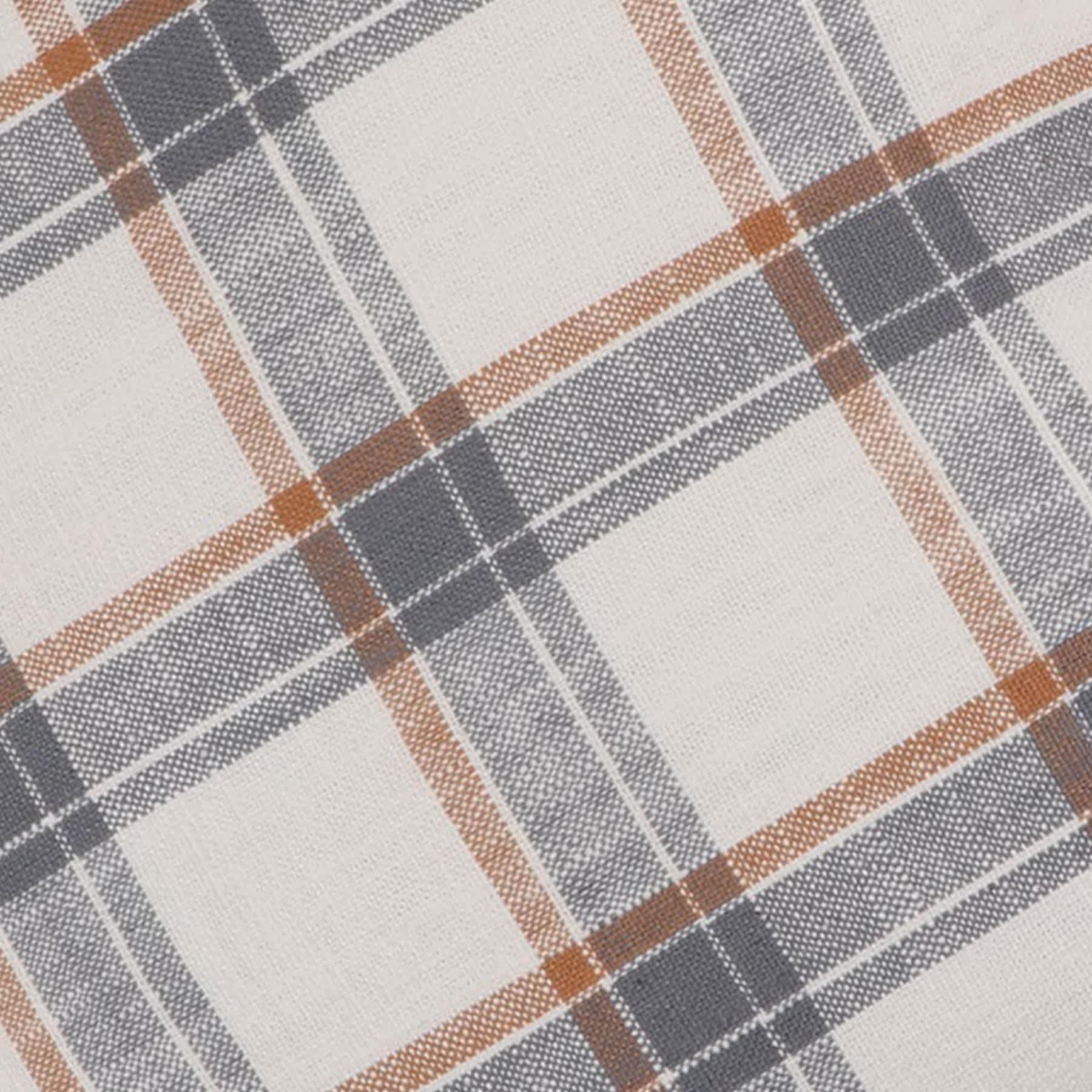 Honeybloom Woven Plaid Throw Pillow, 18"