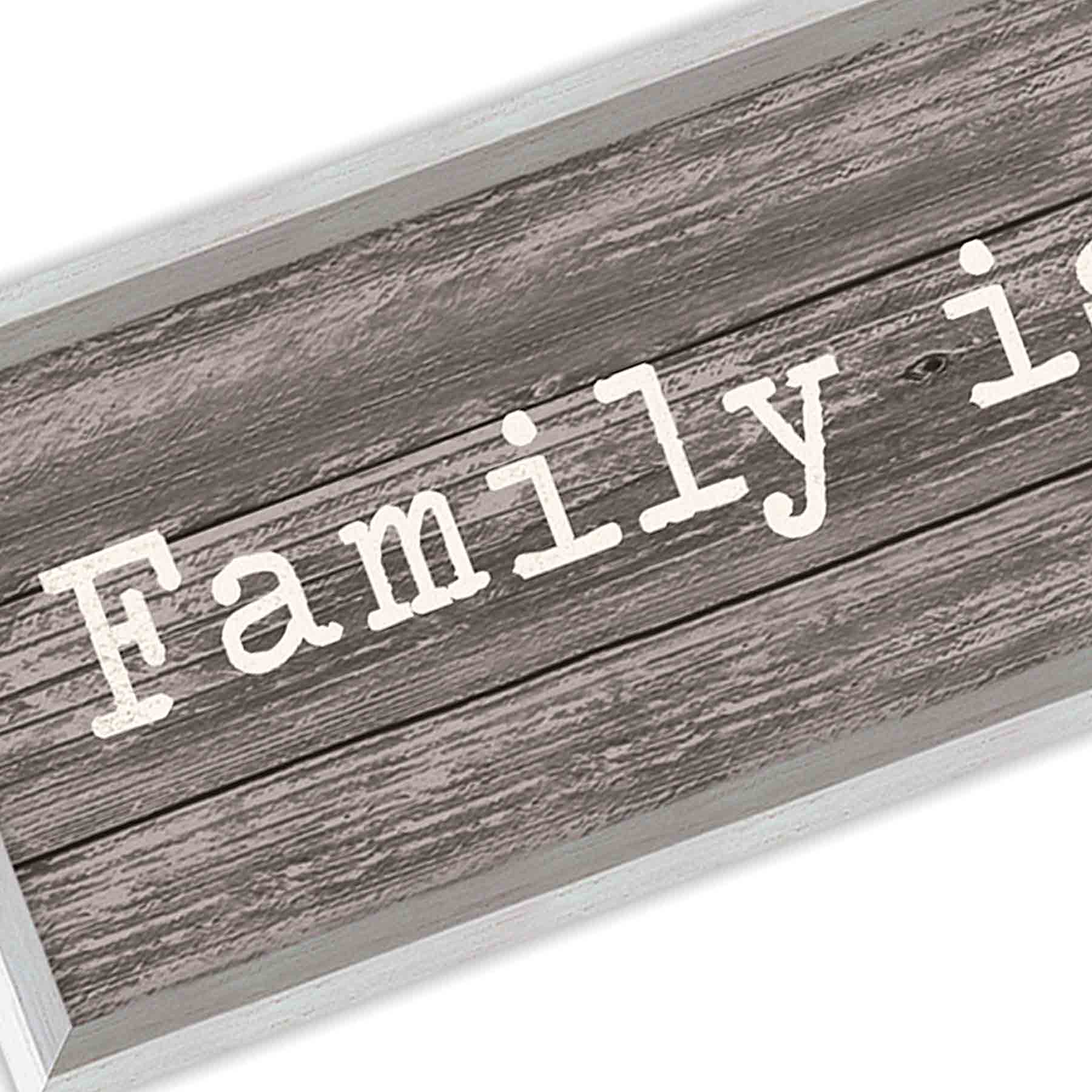 Framed Family Is Forever Textured Wall Sign, 8x30