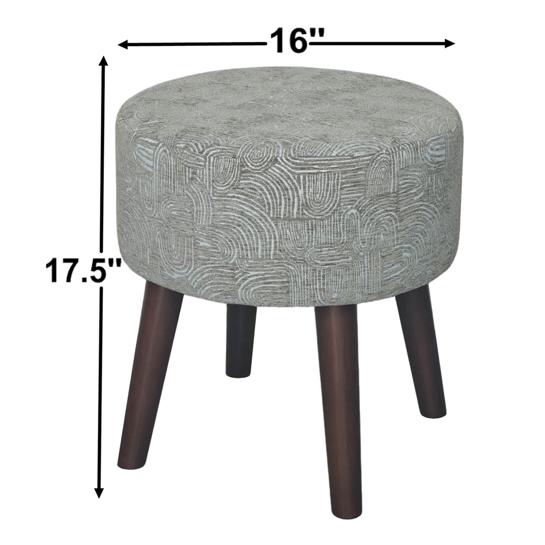 Emmy Stool, Taupe Lines
