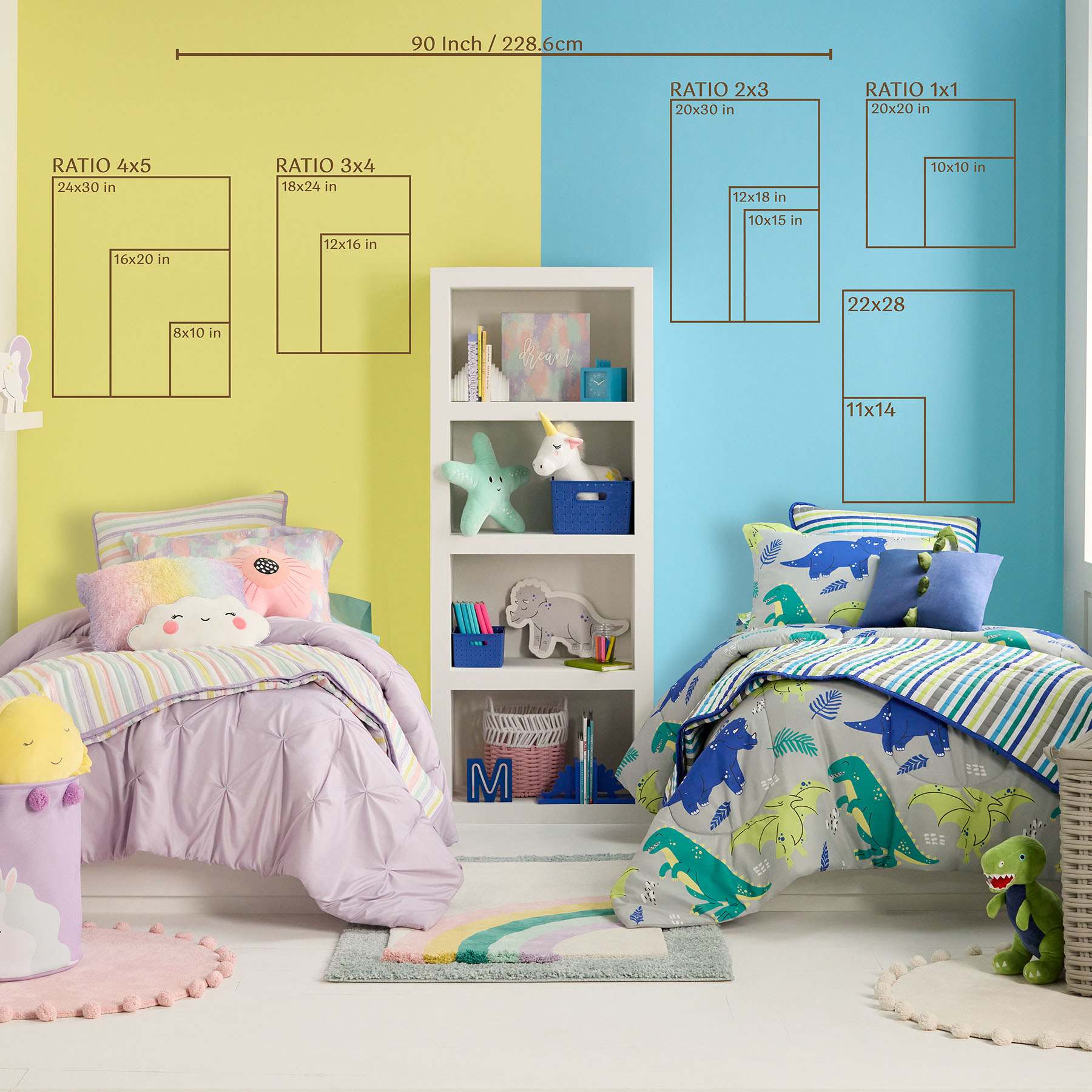 Magic Is All Around Us Unicorn Foiled Canvas Wall Art, 12"