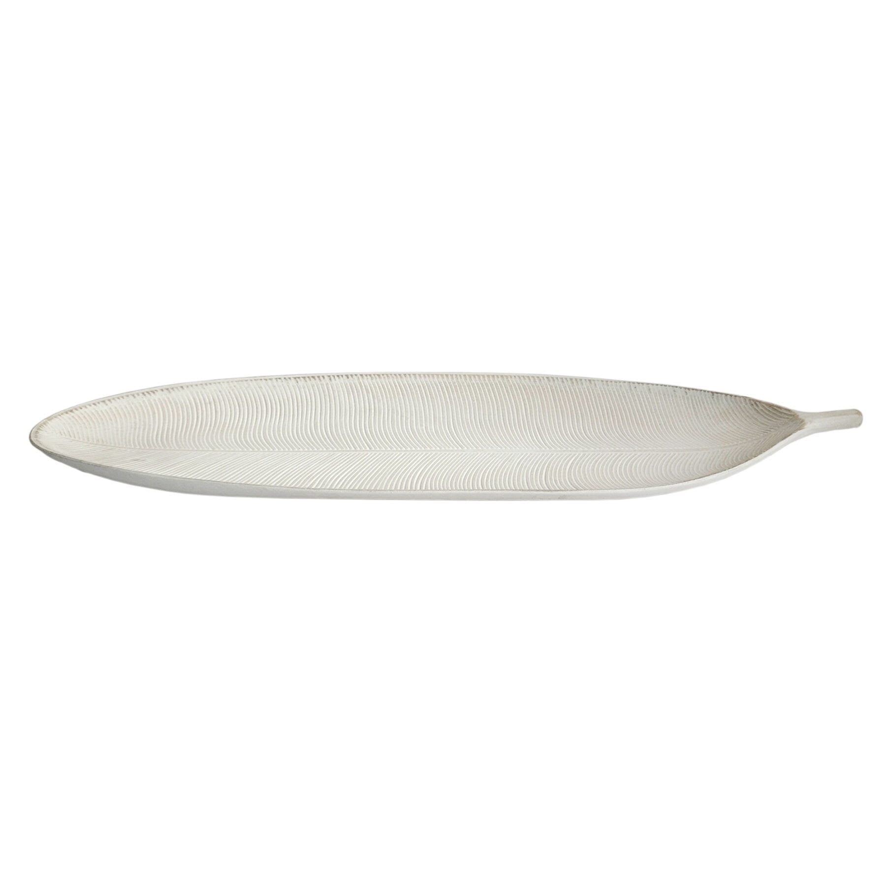 White Faux Wood Tray, 23x9