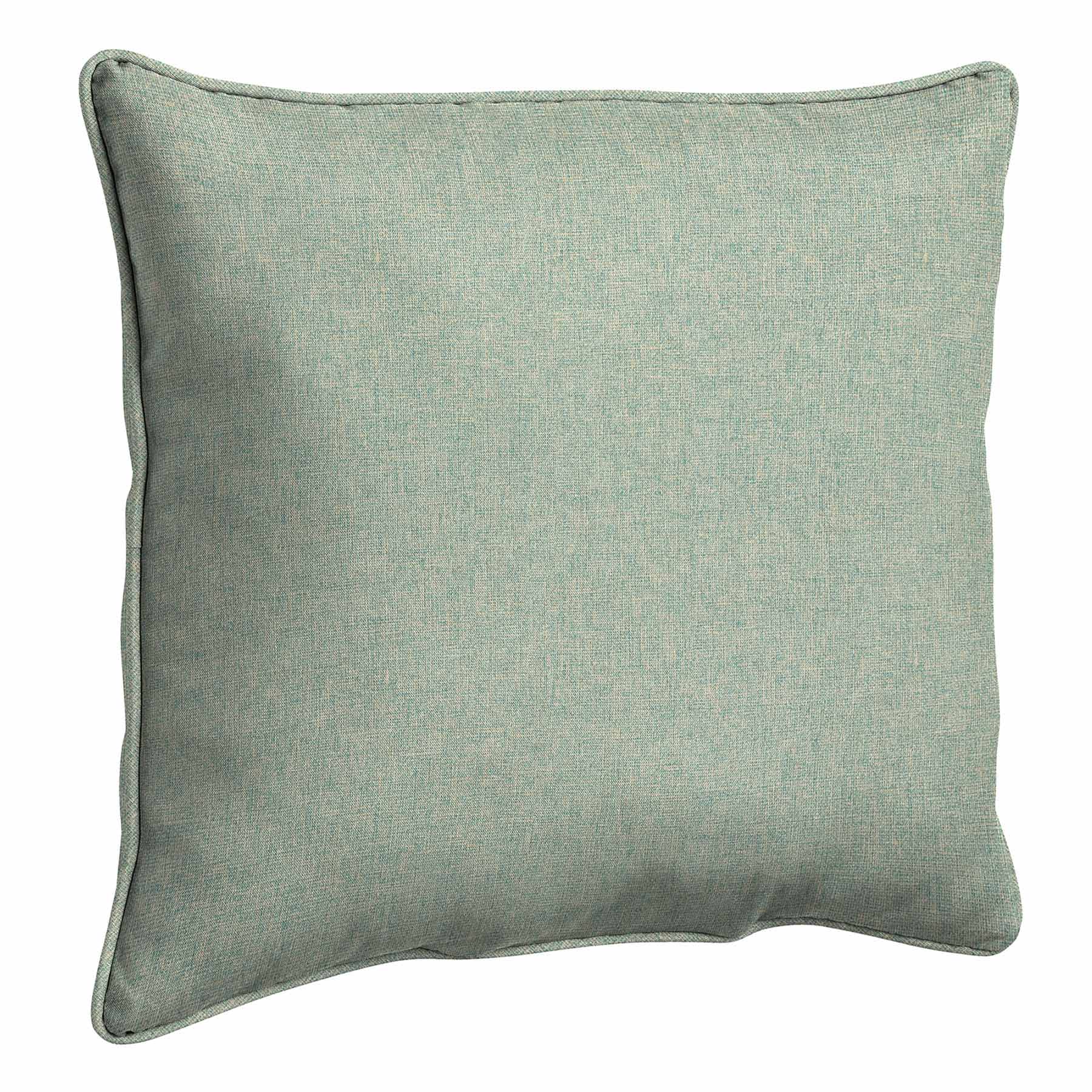 Spa Blue Premium Woven Outdoor Corded Back Cushion