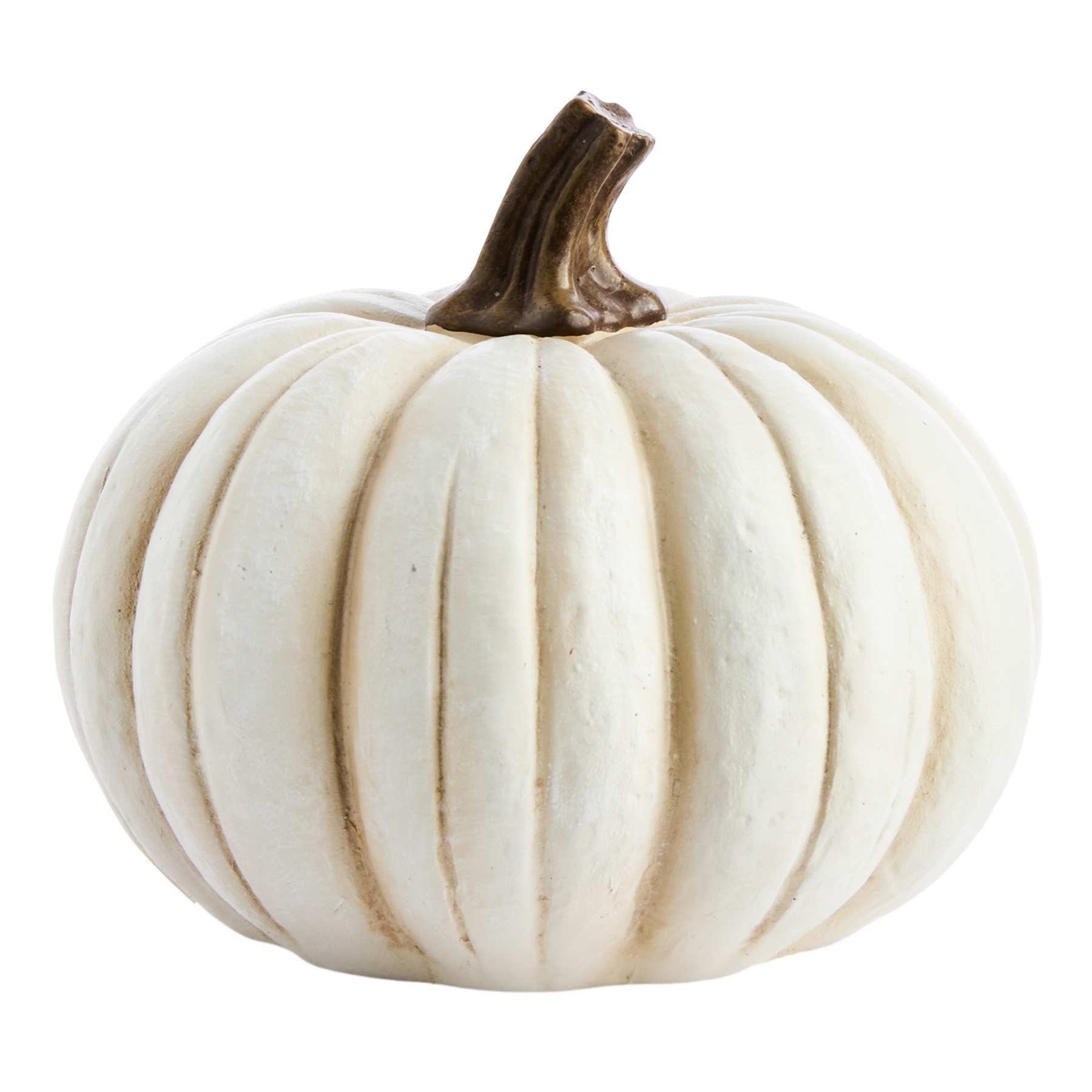 White Resin Pumpkin, 5"