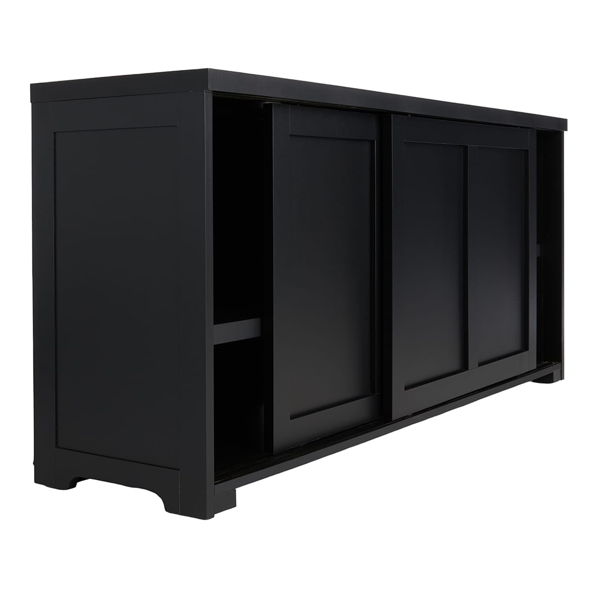 Huxley Wooden Media Cabinet, Black