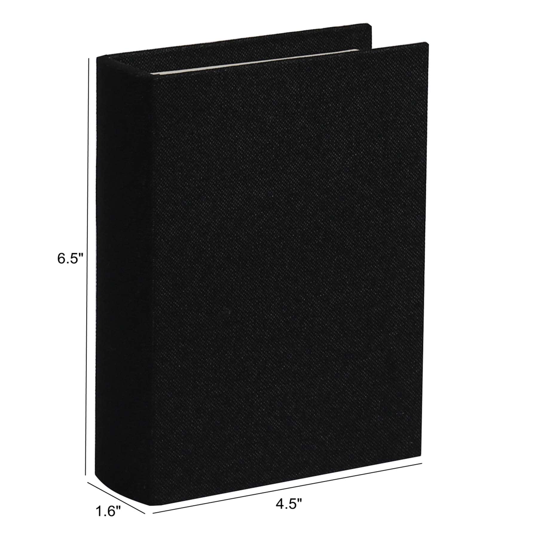 Black Linen Book Box, 7"
