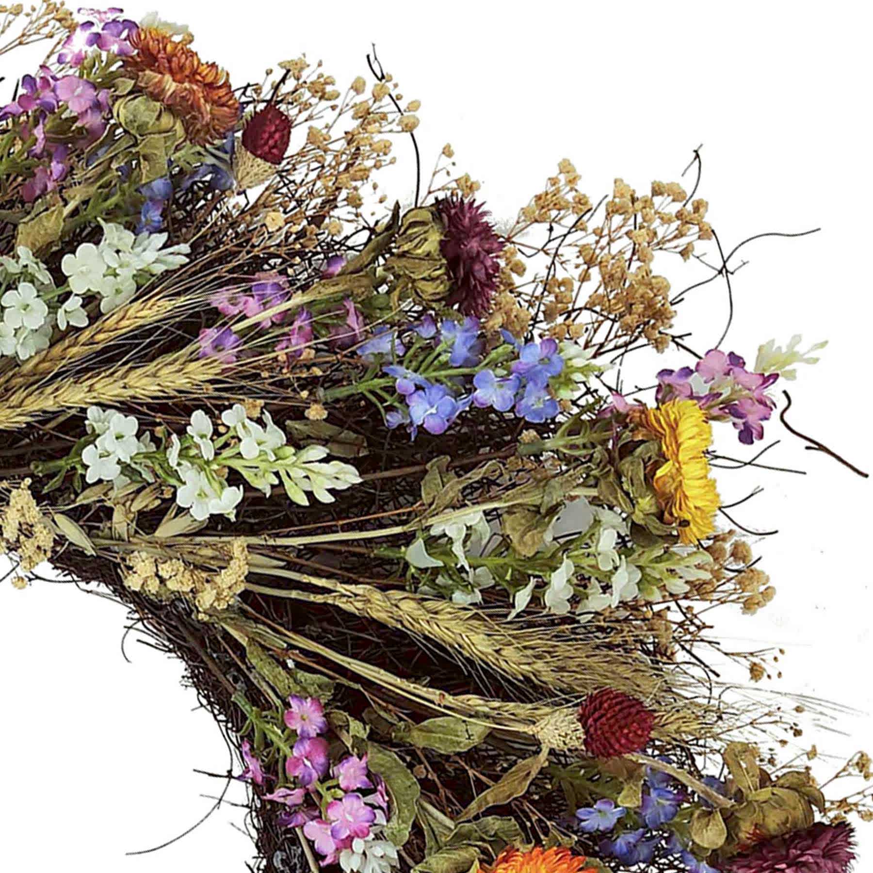 Willow Crossley Mixed Dried Floral Wreath, 22"