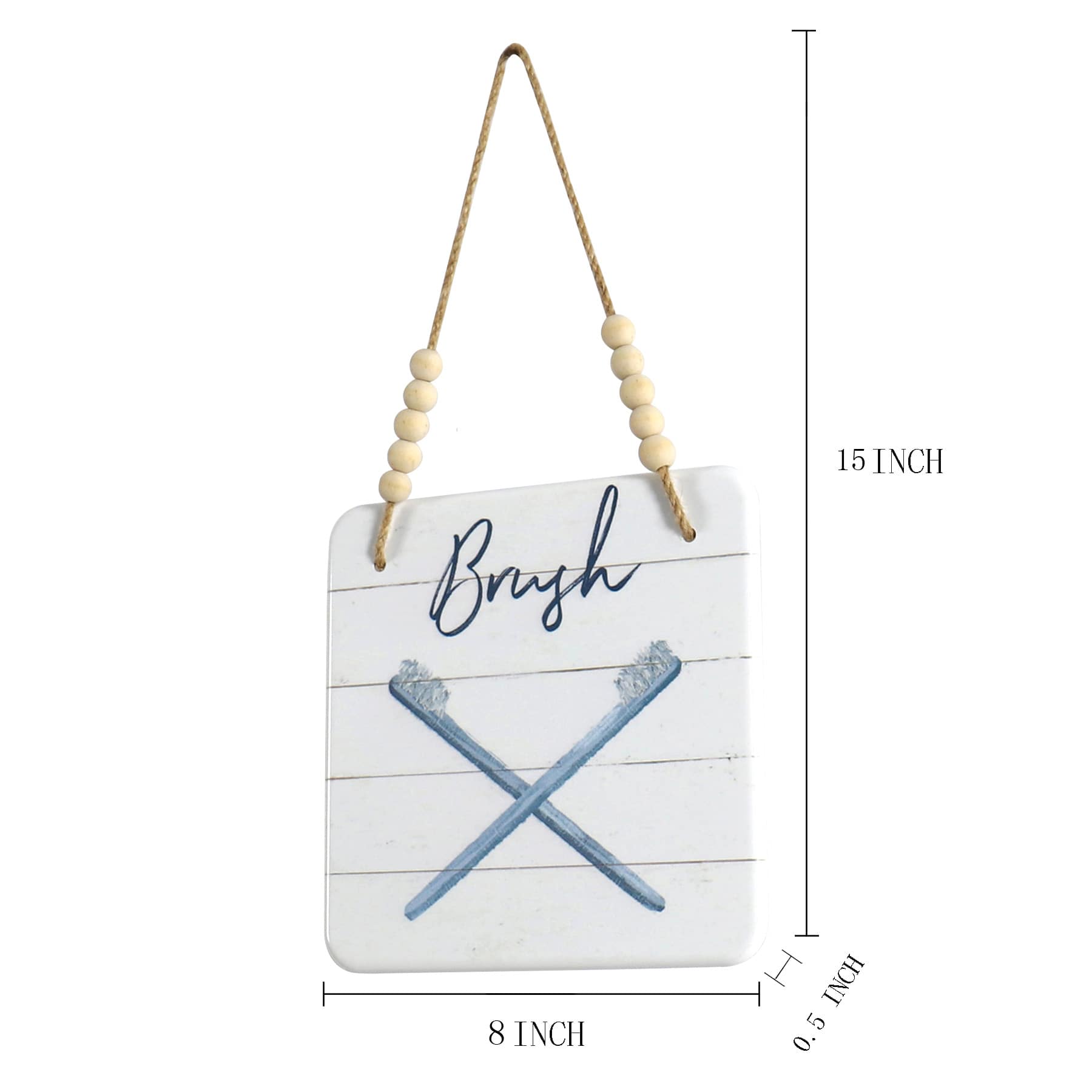 Bath Metal Wall Art, 8"