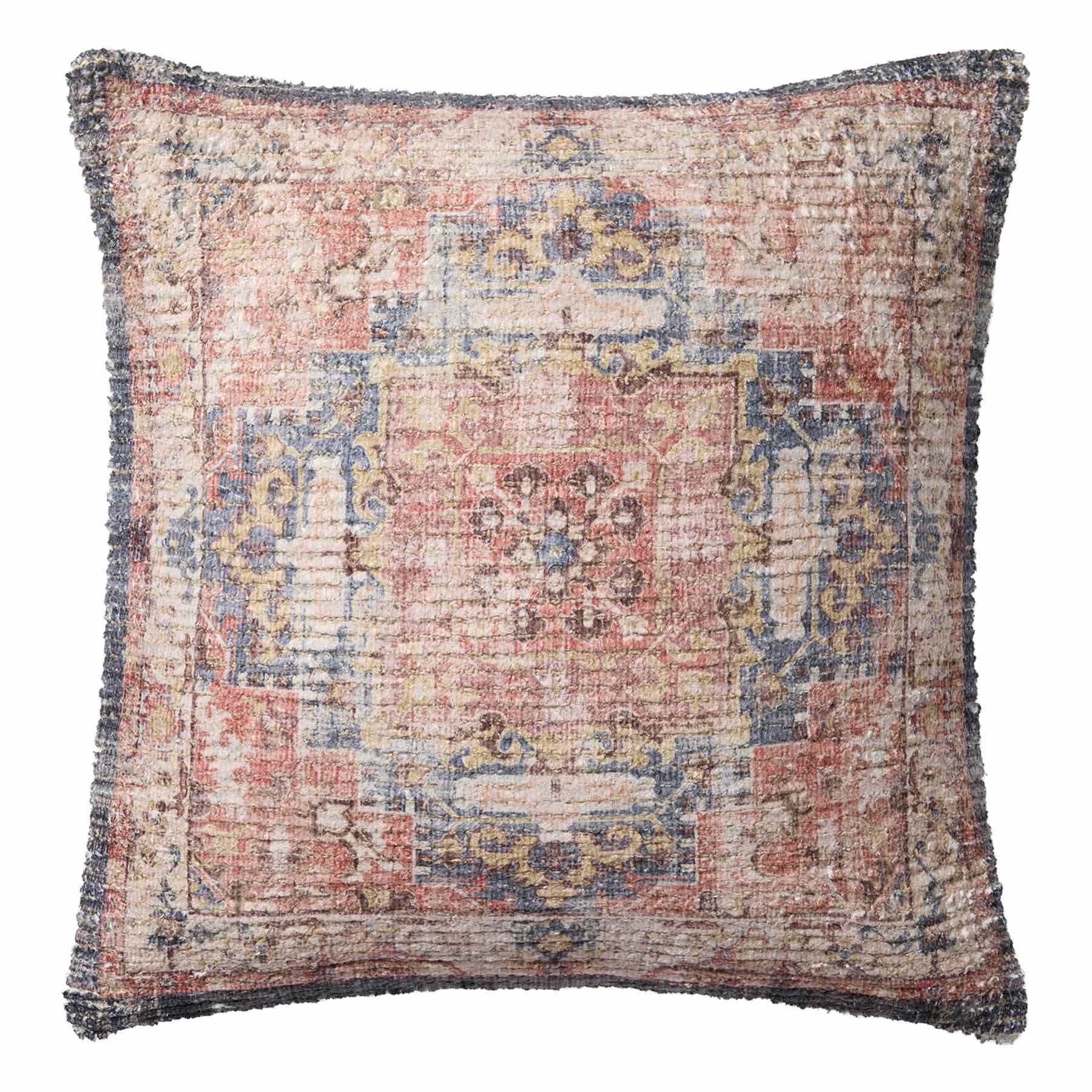 Loloi Rust Printed Throw Pillow, 18"