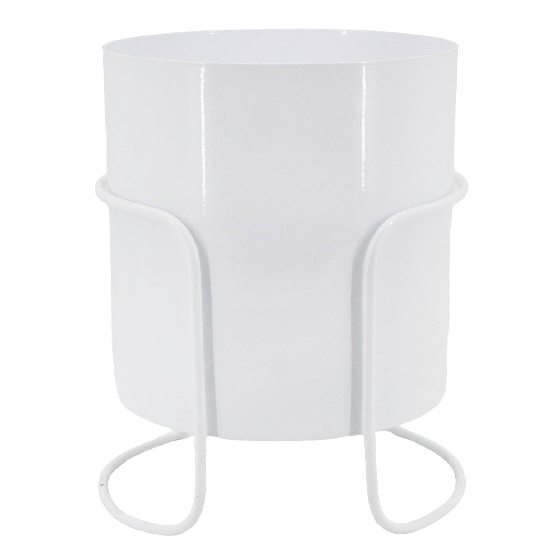 Sunny Club White Planter Stand, 8"