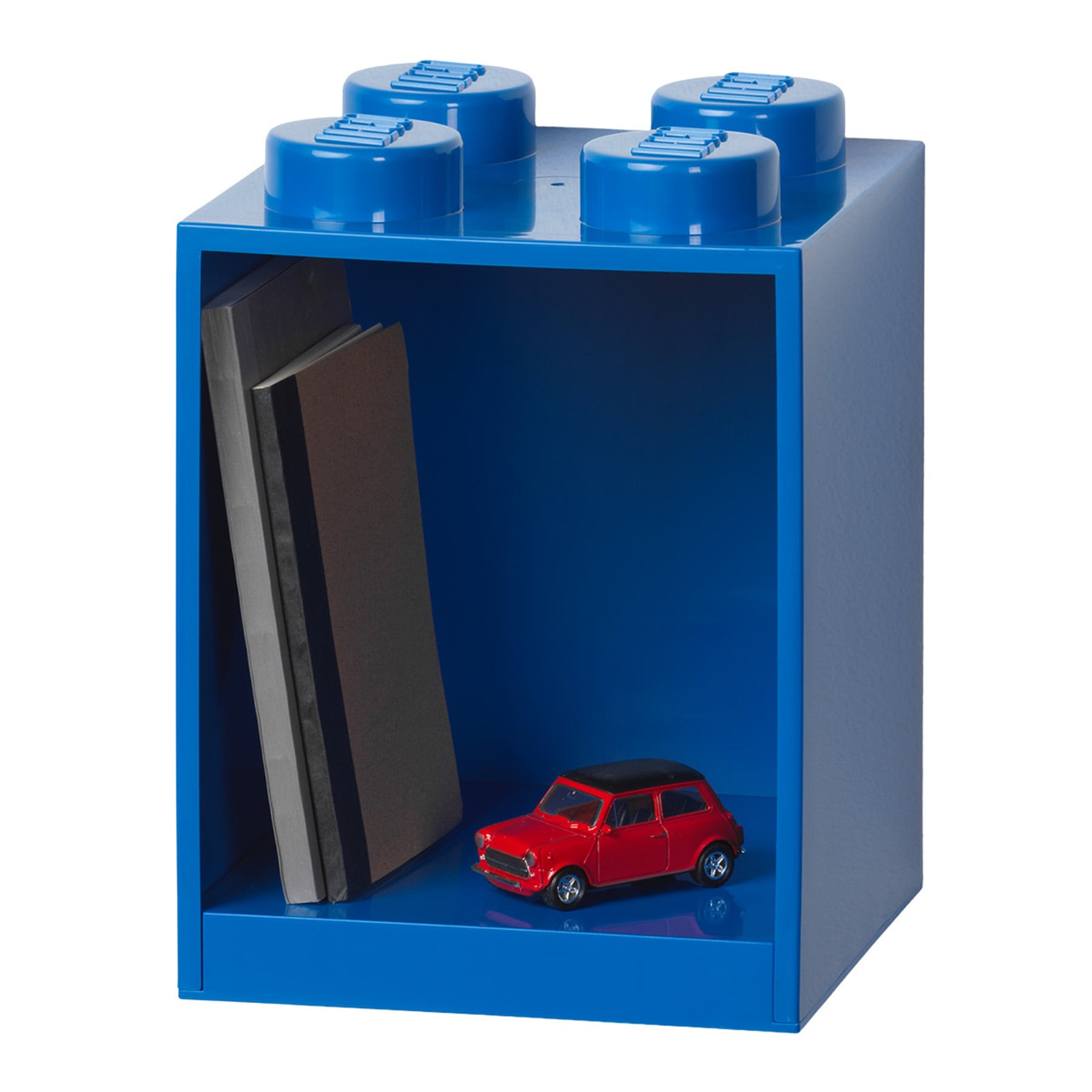 4-Knobs Lego Brick Shelf, Blue