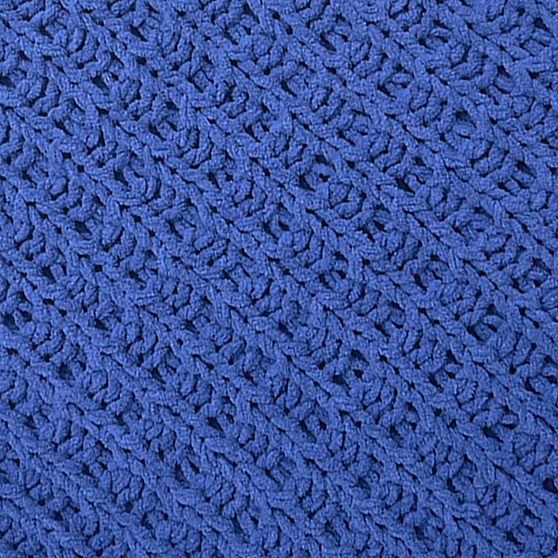 Navy Blue Chenille Knit Throw Blanket, 50x60