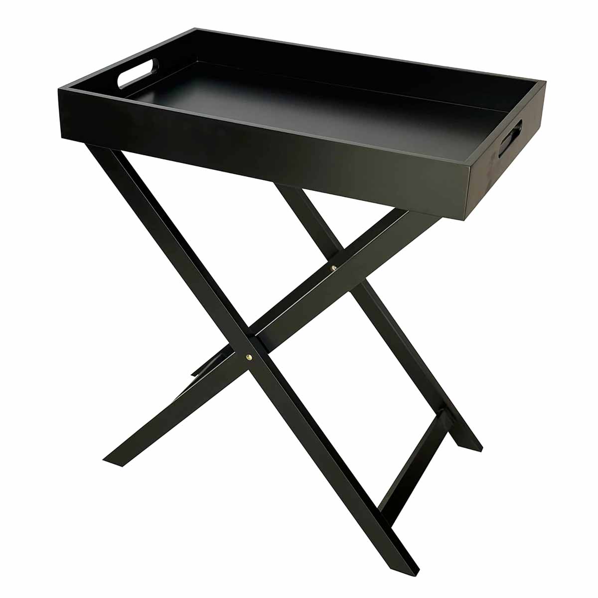 Laura Folding Tray Table - Black