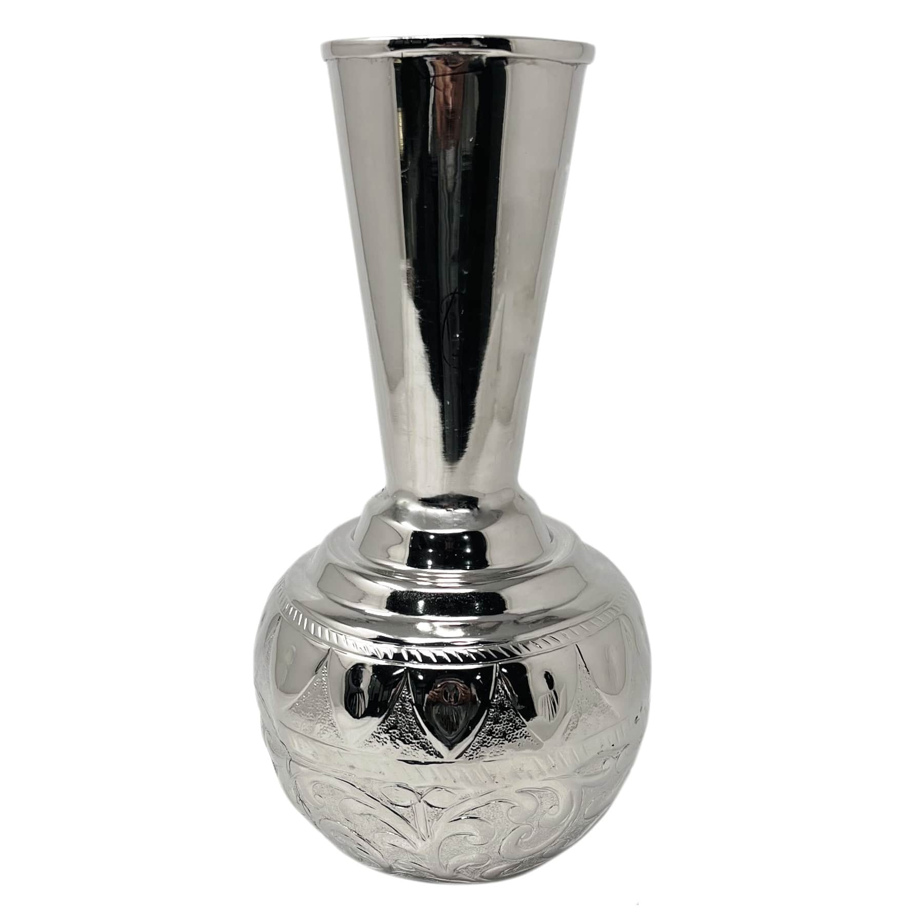Found & Fable Metal Vase, 10"