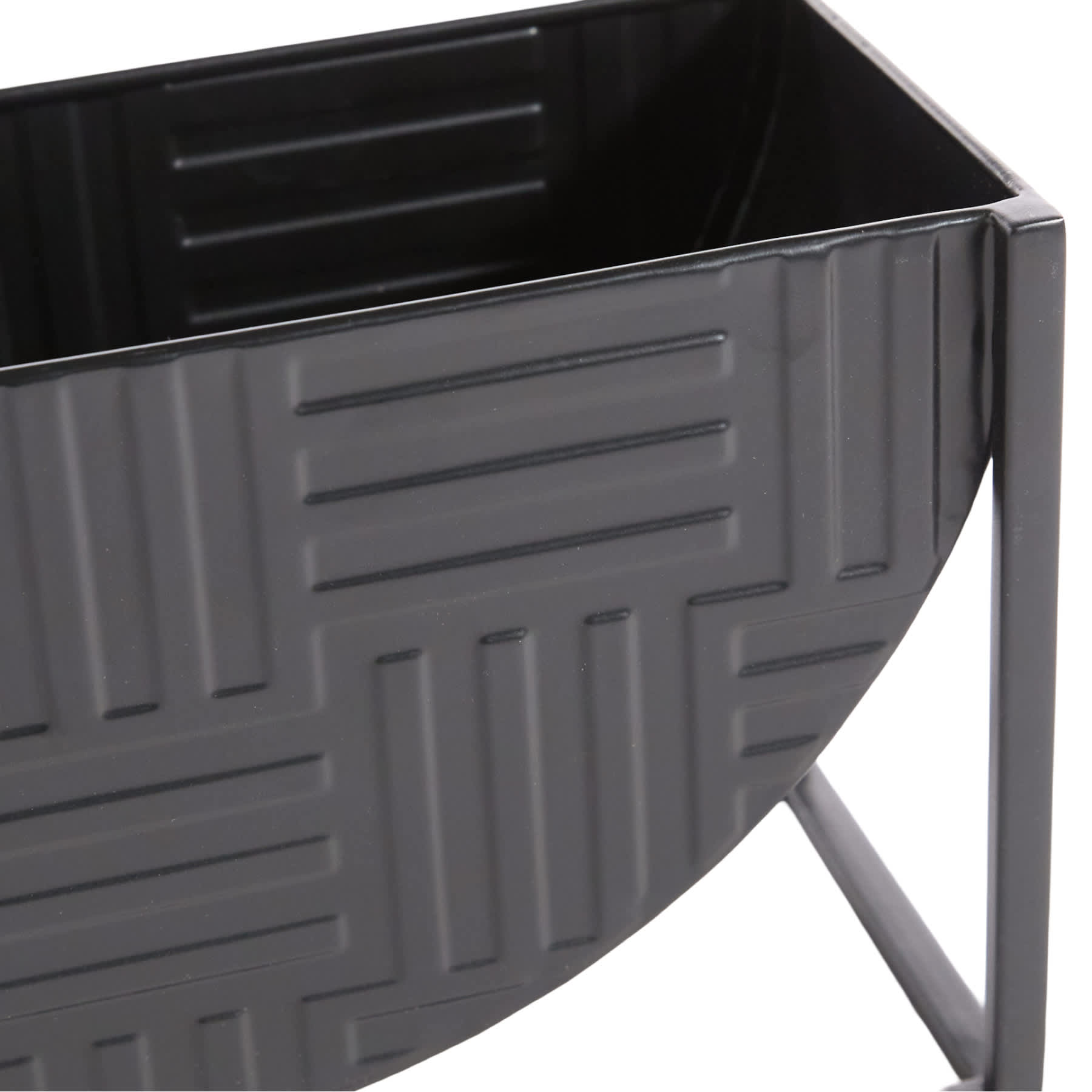 Crosby St. Black Metal Planter Stand, 11.5"