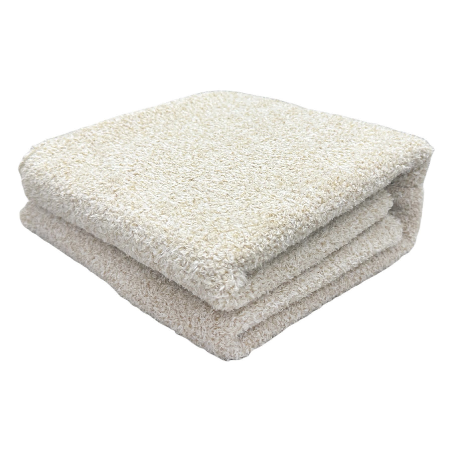 Brown Heathered Cozy Plush Throw Blanket, 50x60