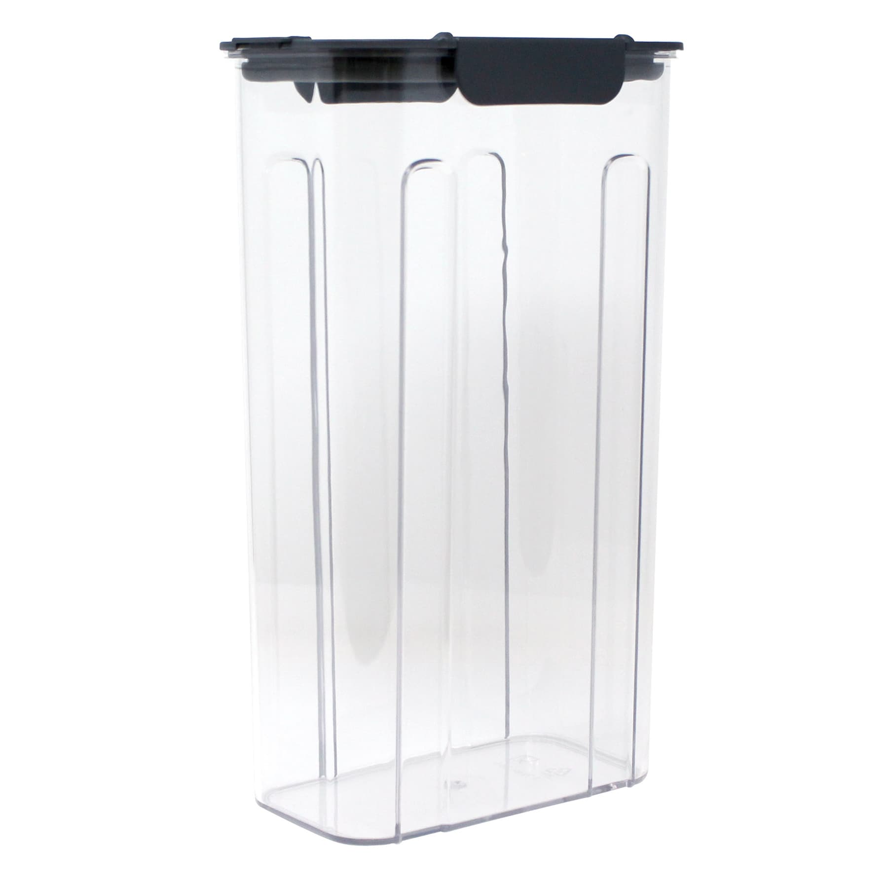 Airtight Food Storage Container with Charcoal Flip-Top Lid, 120oz