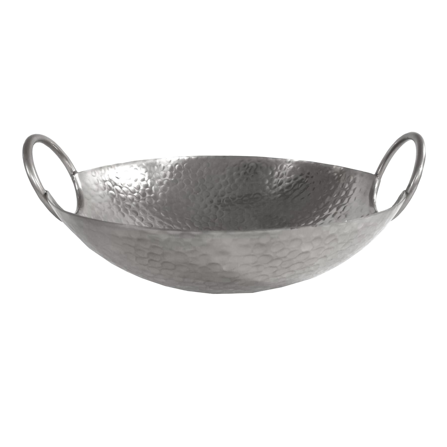 Found & Fable Hammered Silver Oval Platter