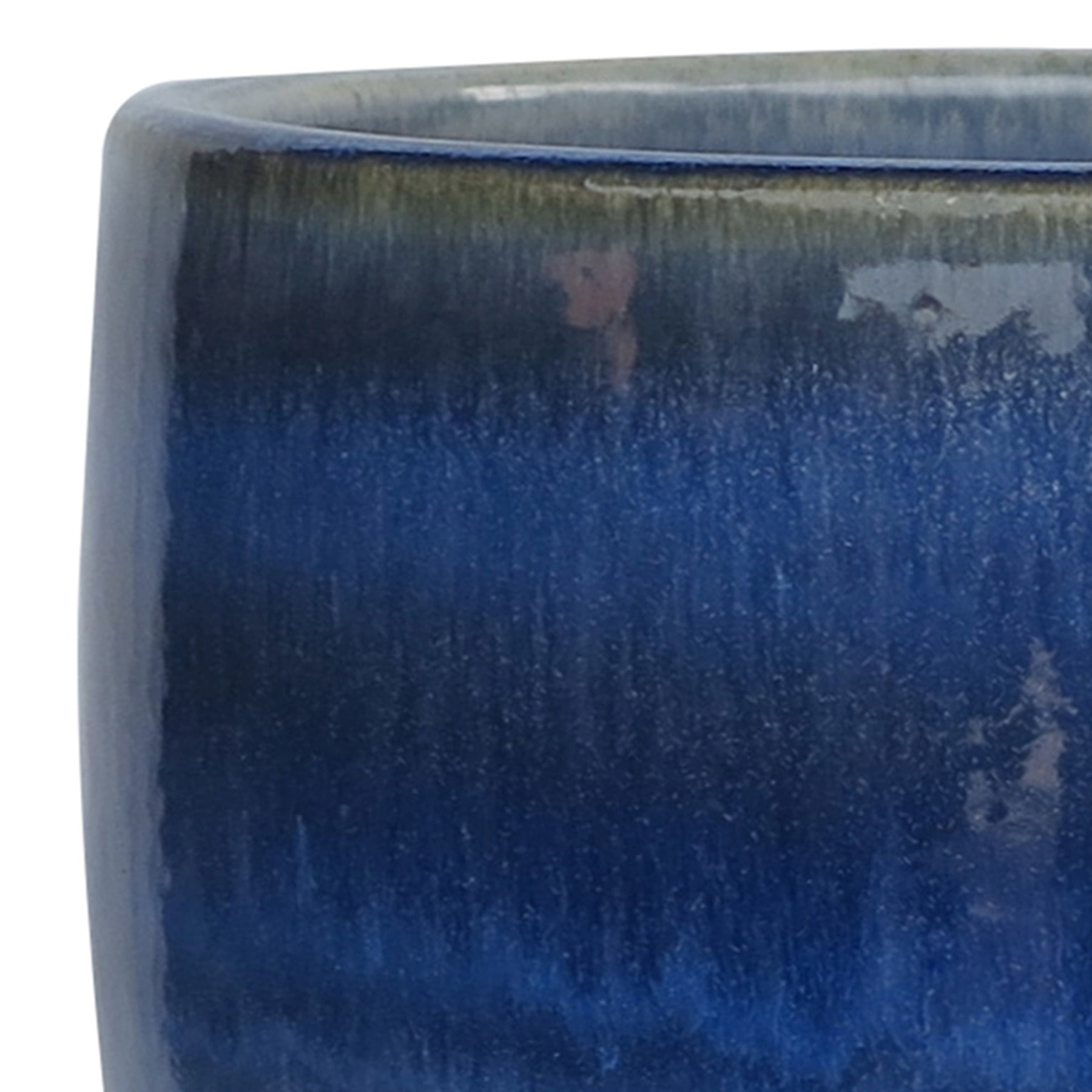 Alana Blue Ceramic Outdoor Planter, Large