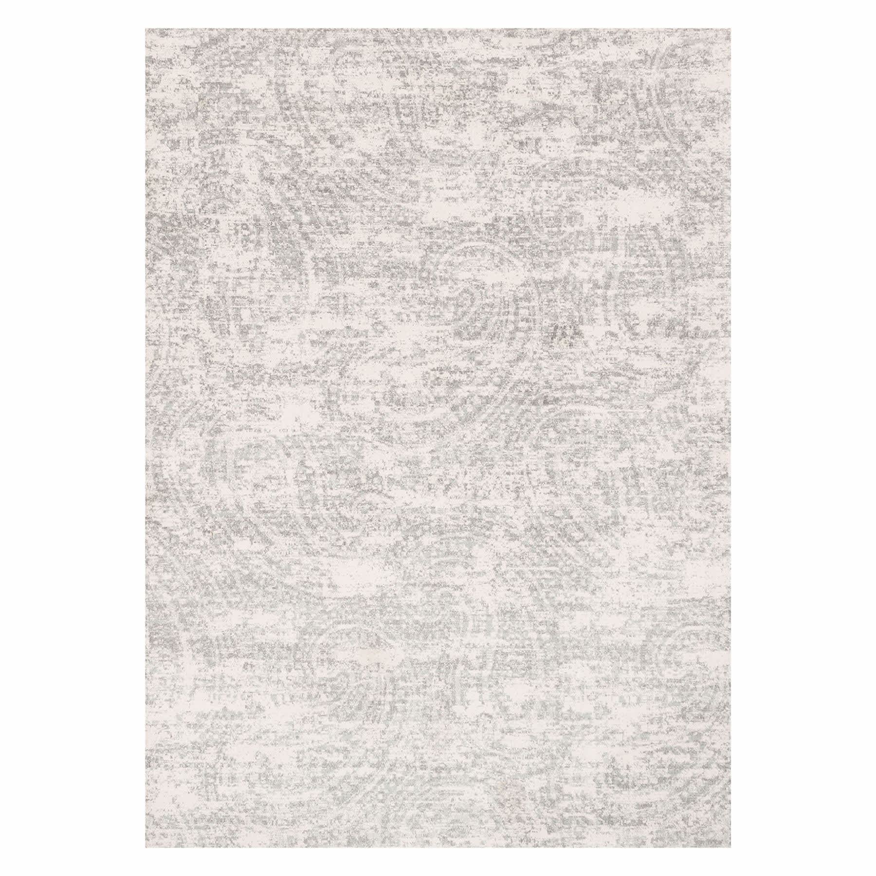 (A252) Willow Grey Microfiber Area Rug, 8x10