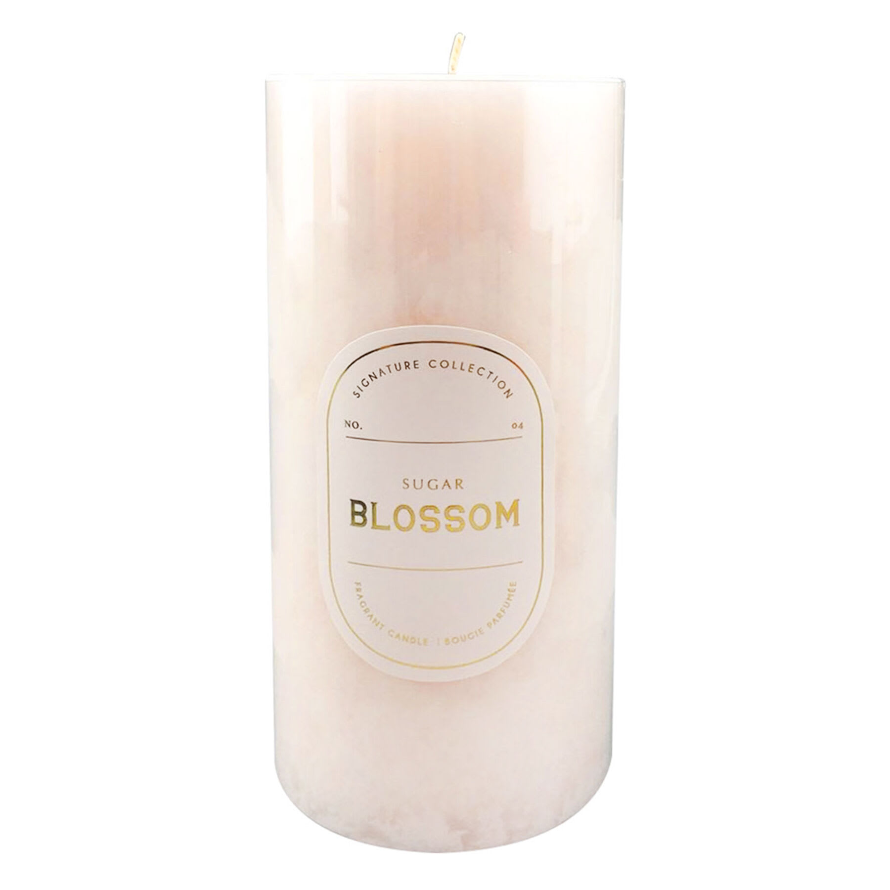 Sugar Blossom Scented Pillar Candle, 3x6