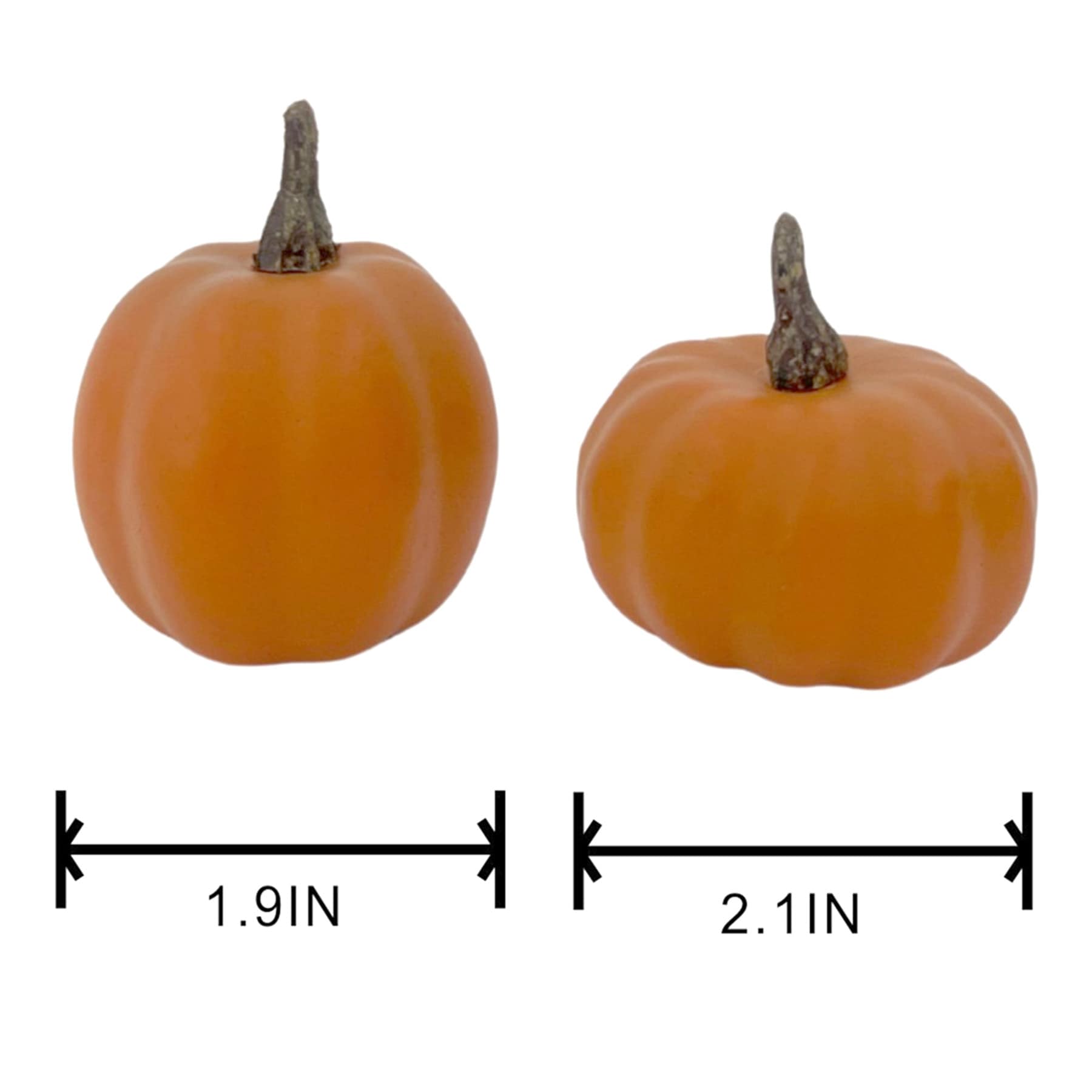 12-Count Grey, Orange & White Pumpkins