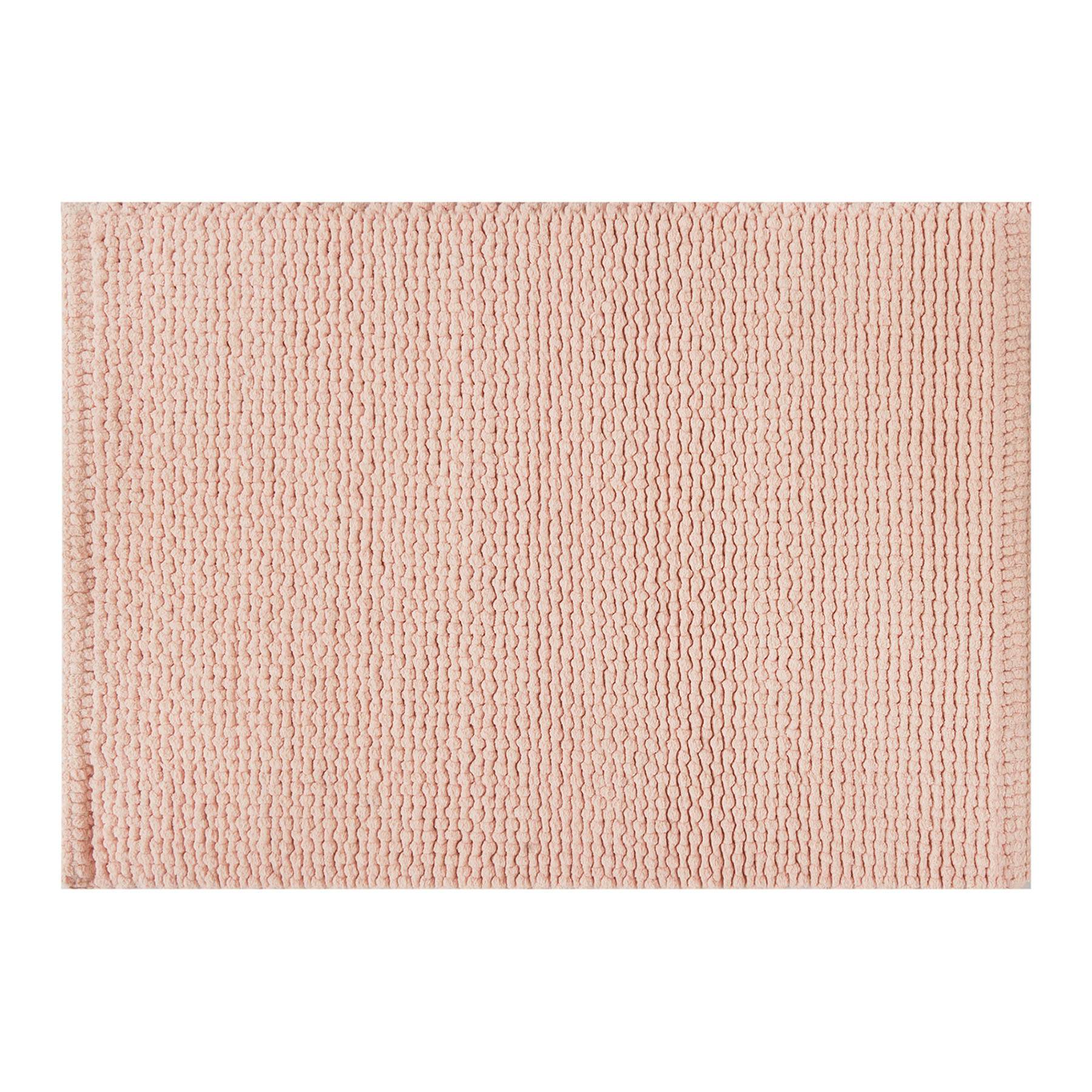 Honeybloom Pink Braided Cotton Bath Rug, 17x24