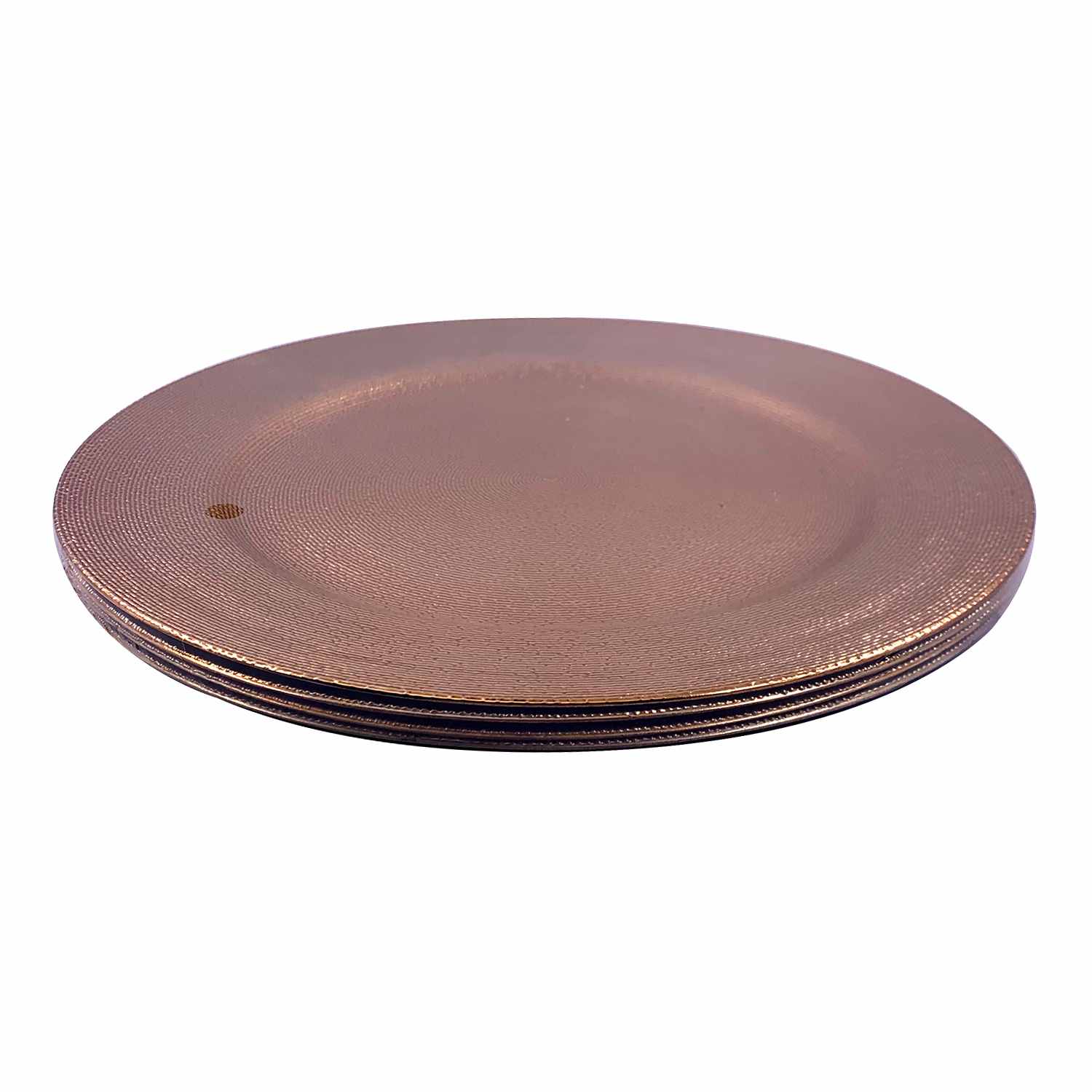 Set of 4 Gold Charger Plates
