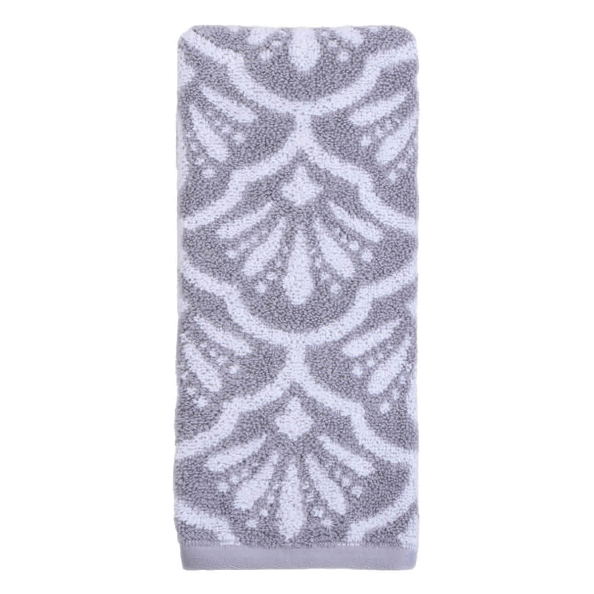 Providence Luxury Jacquard Grey Hand Towel, 16x28