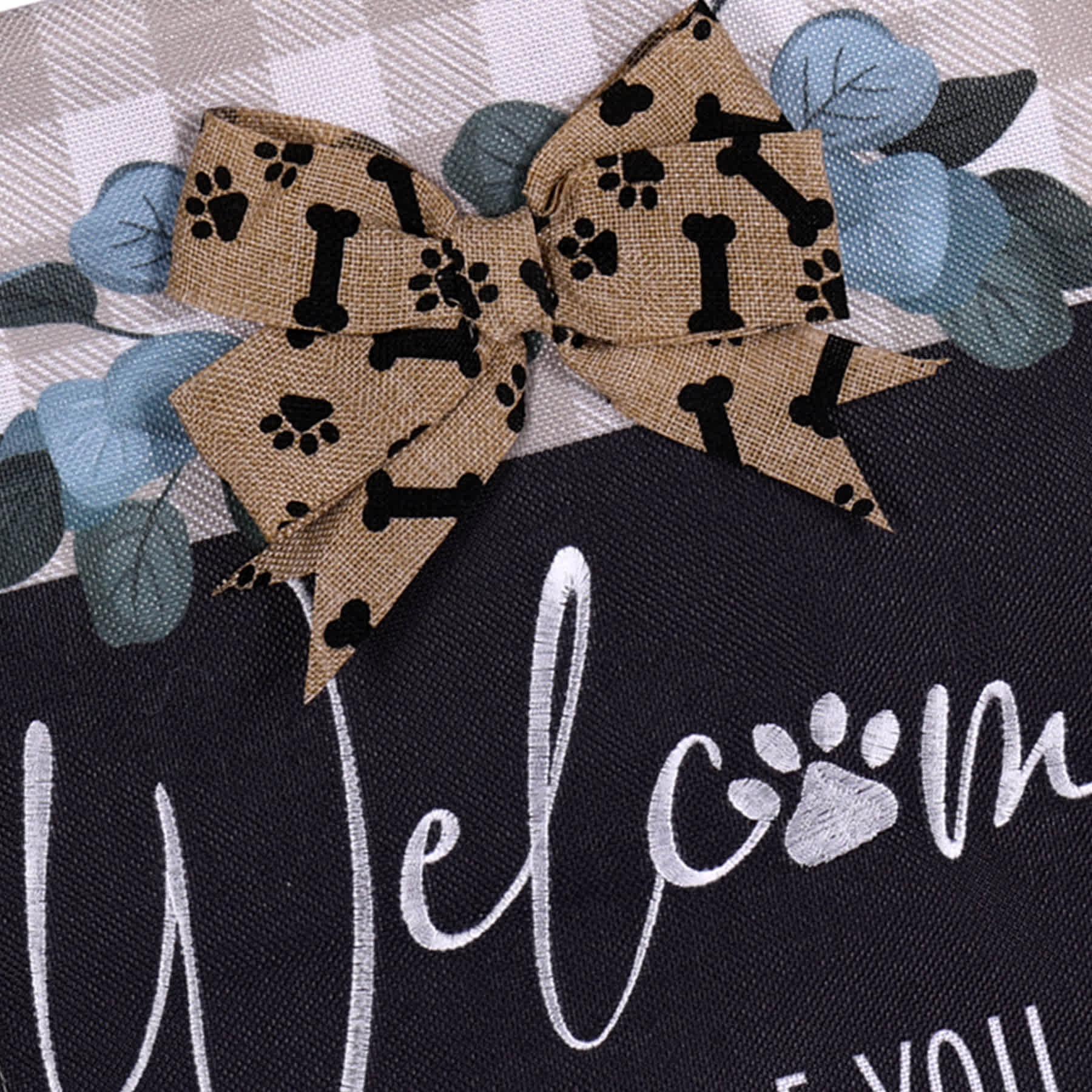 Welcome Hope You Like Dogs Garden Flag, 18"