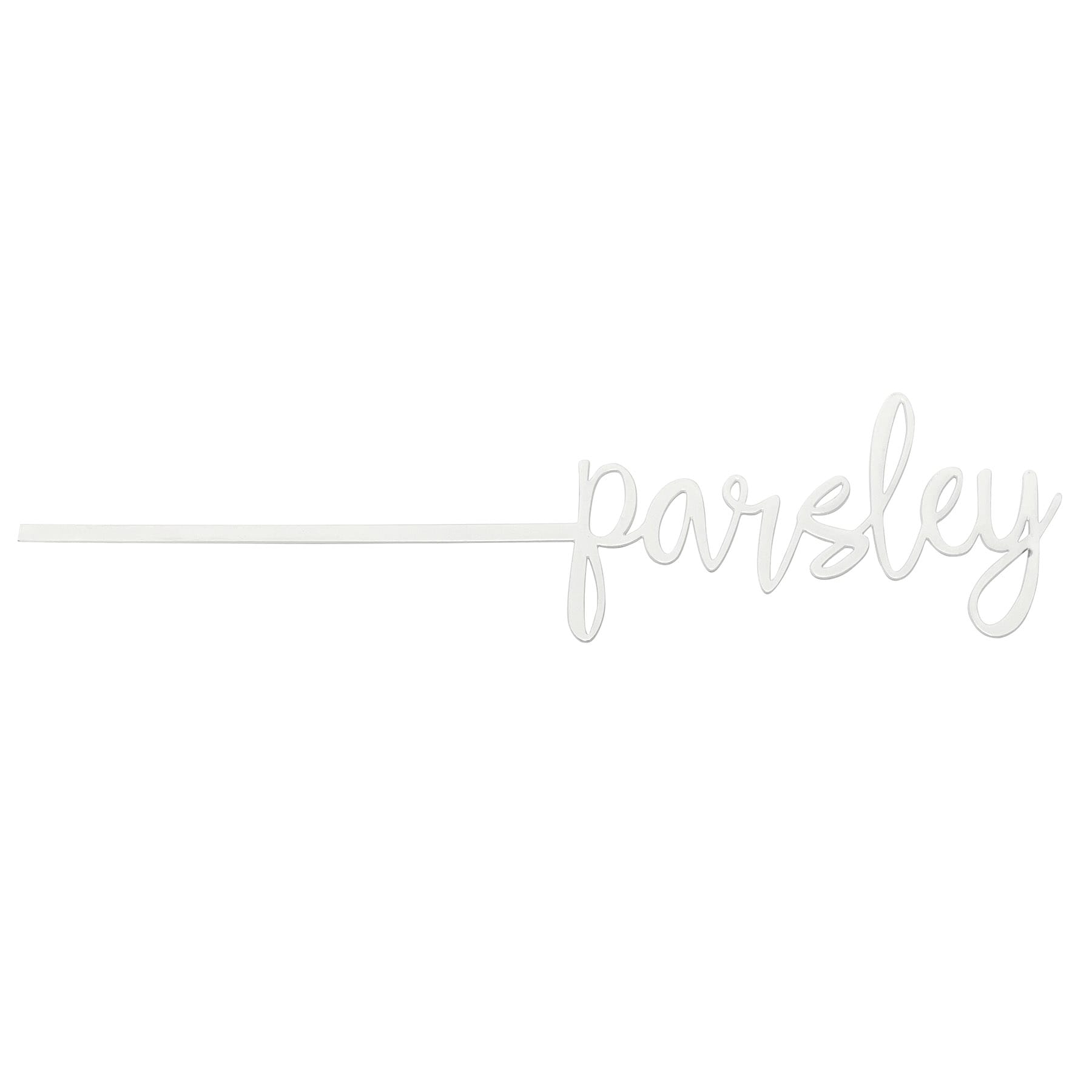 Honeybloom Parsley Metal Herb Marker, 10"