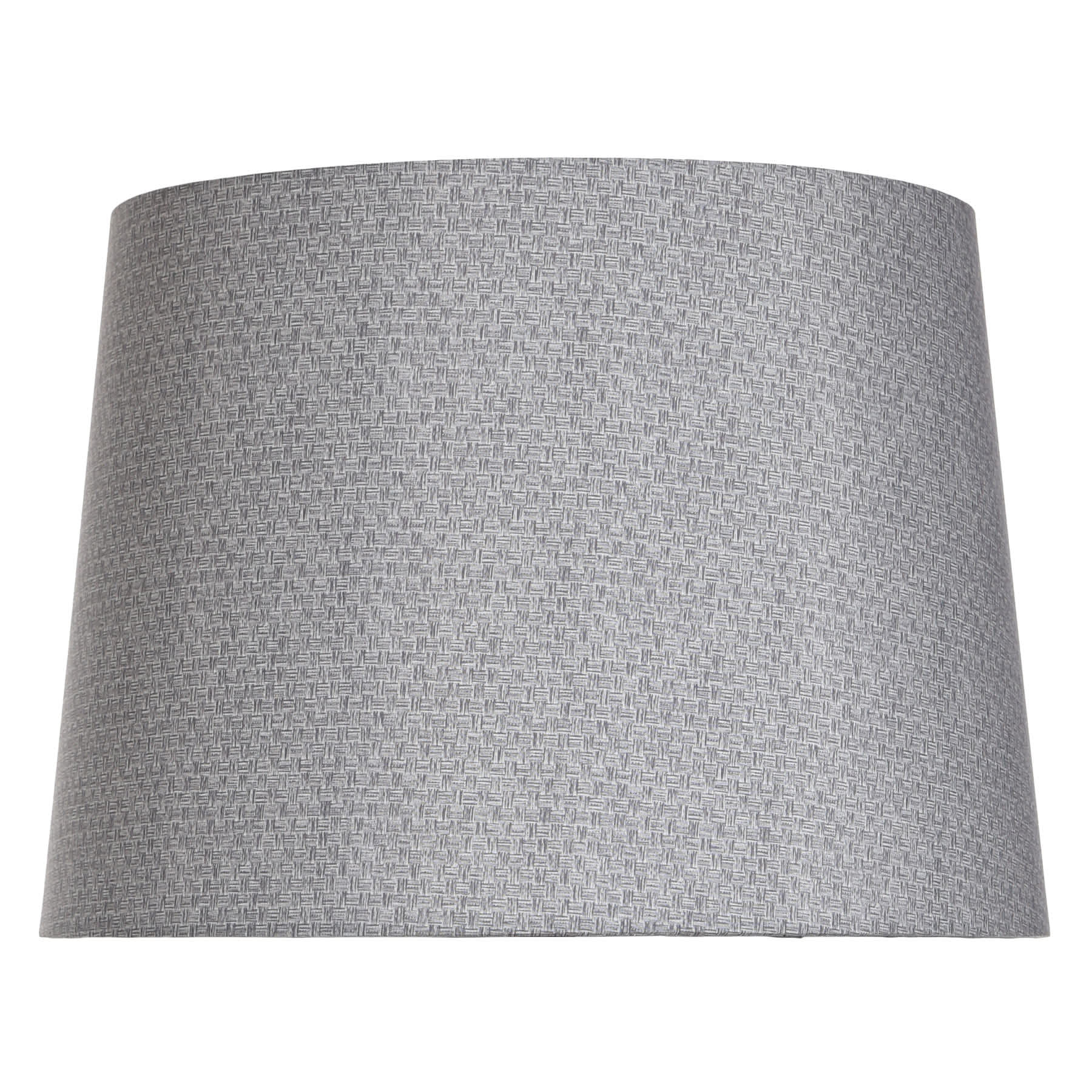Dark Grey Drum Tweed Medium Table Lamp Shade, 14x12x10