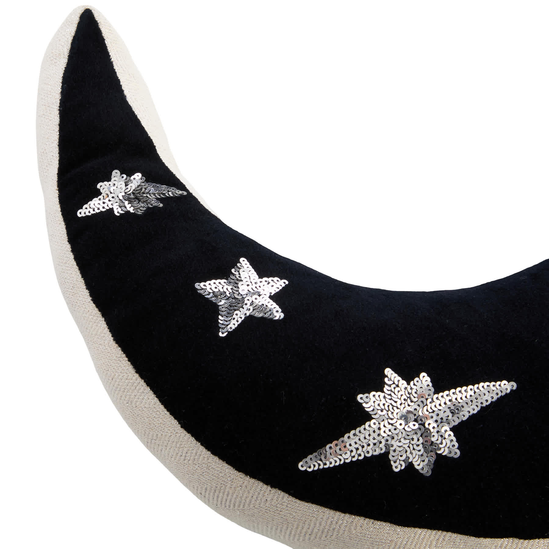 Spellbound Crescent Moon Shaped Throw Pillow, 13"