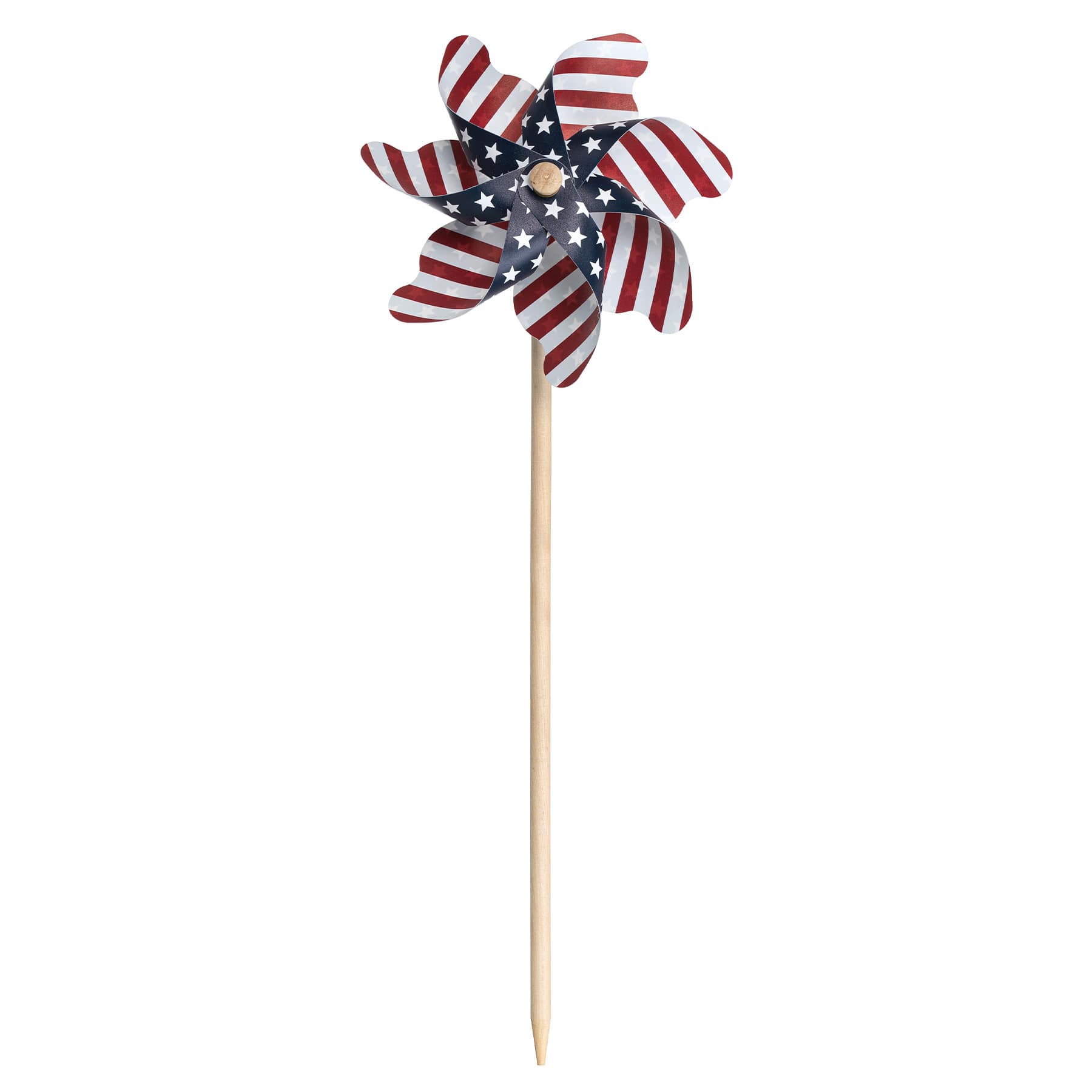 Patriotic Stars & Stripes Whirligig, 19"