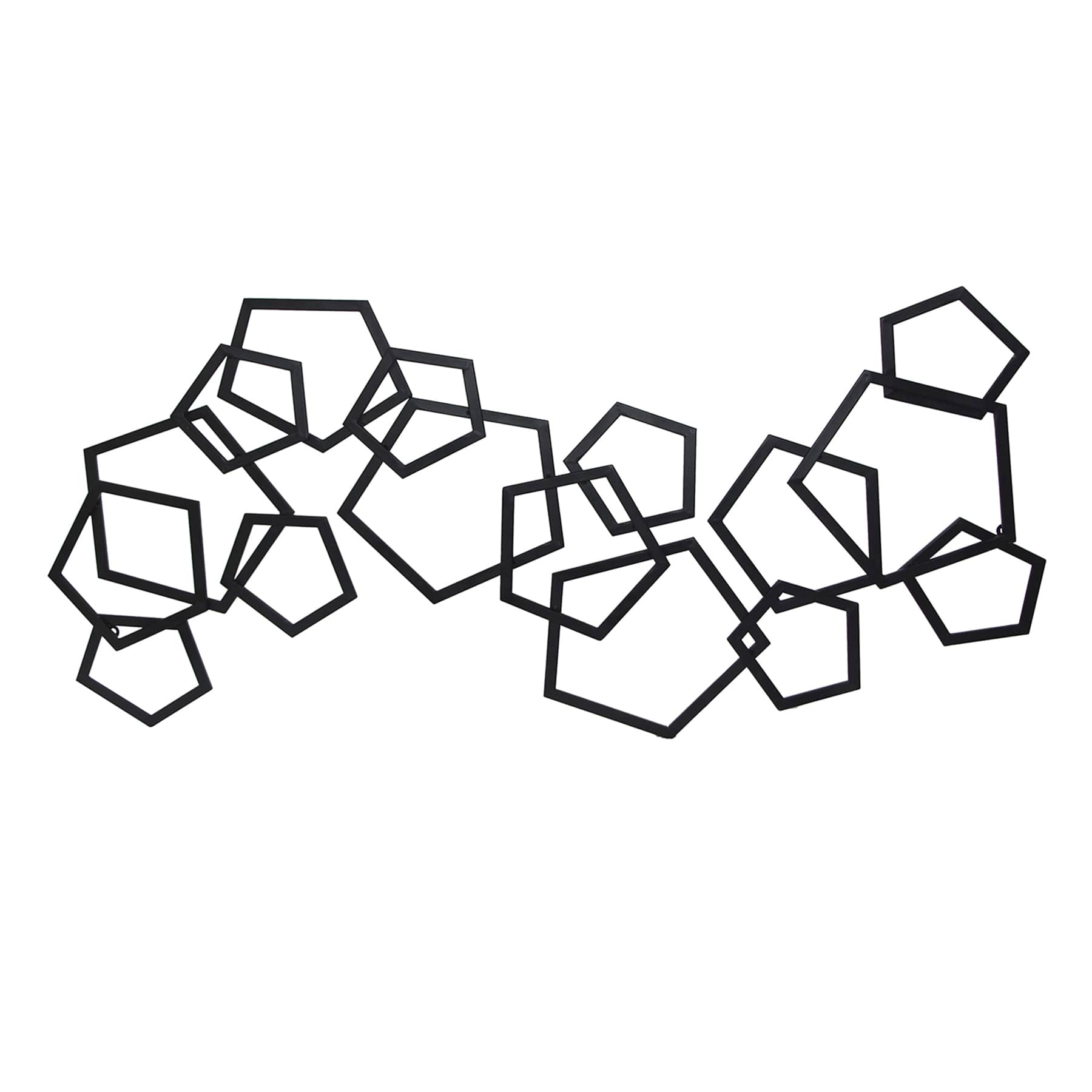 Metal Pentagon Wall Art, 42x23