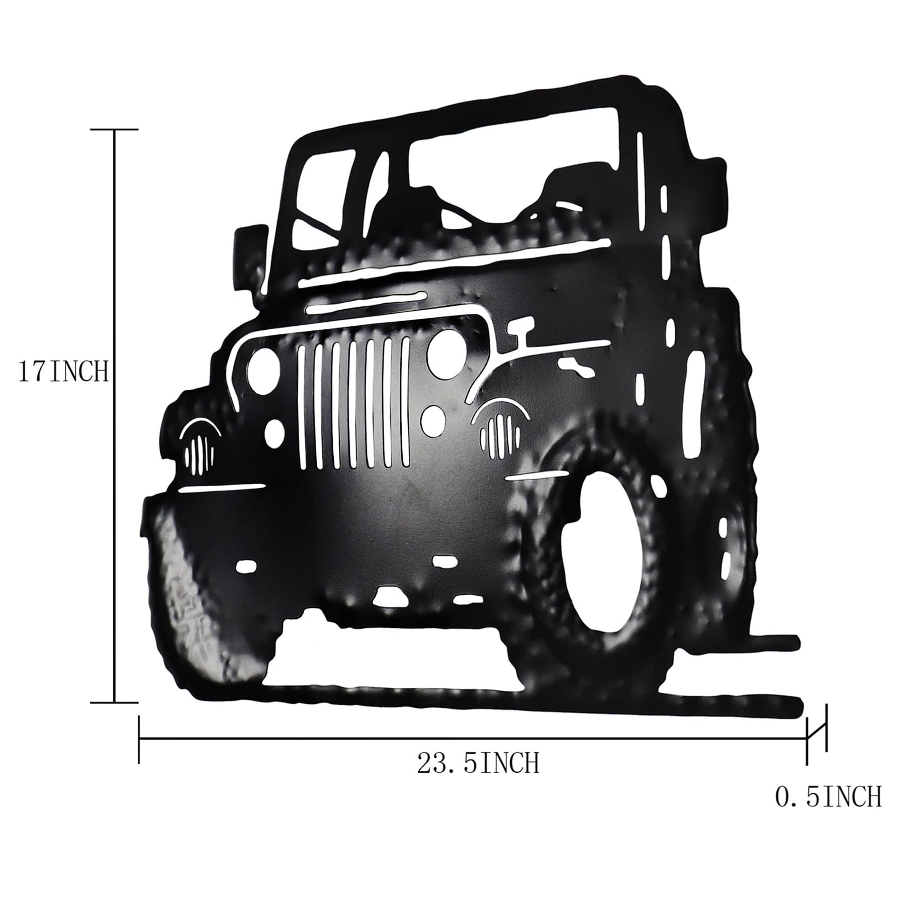 Lake & Lodge Metal Jeep Wall Art, 23x17